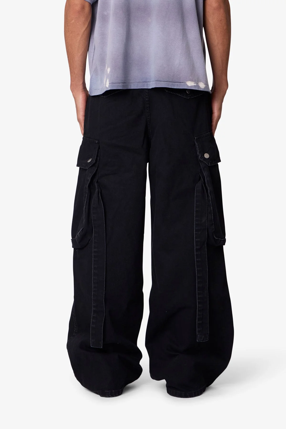 Washed Cargo Pants - Washed Black