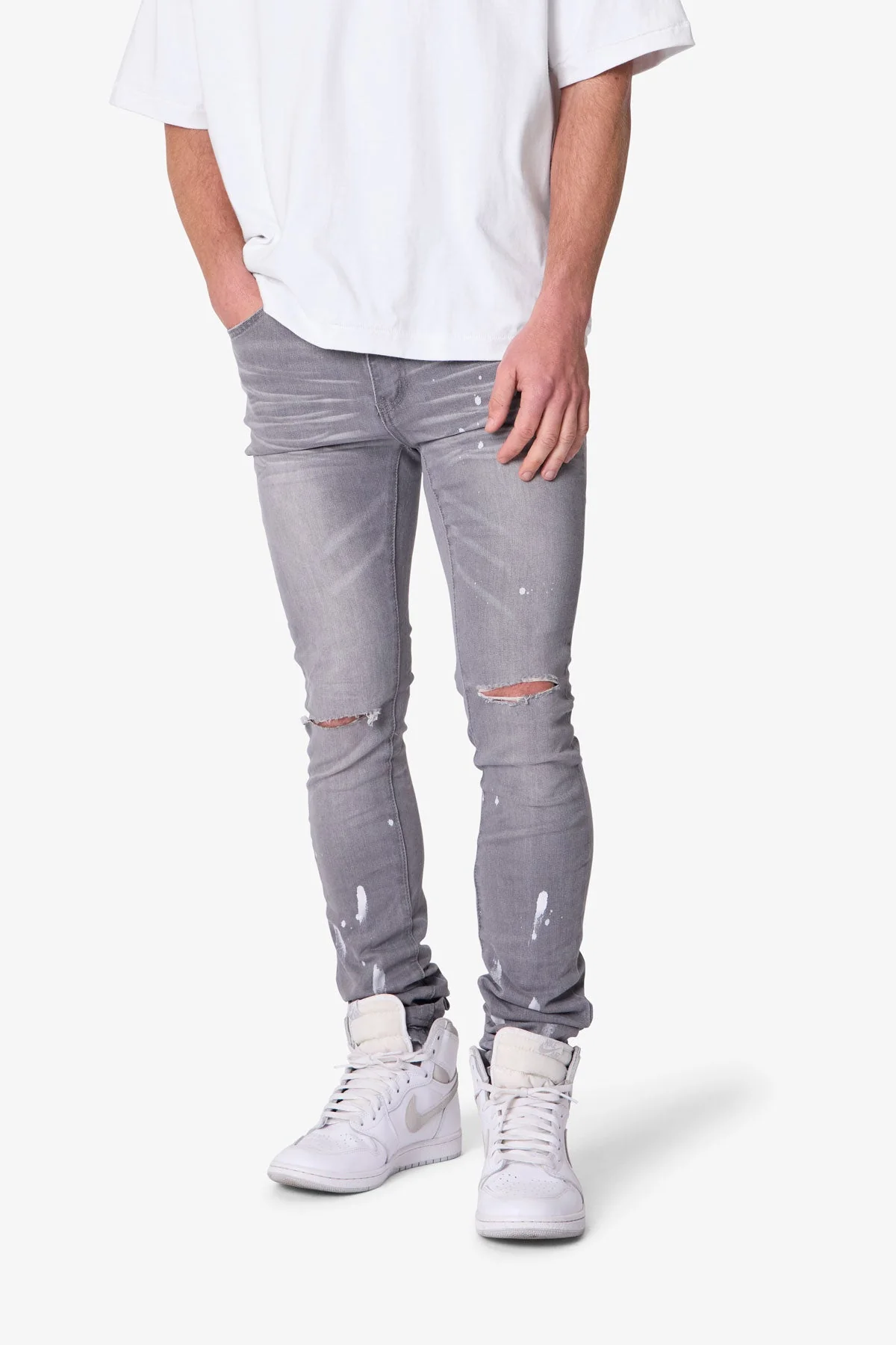 X504 Stretch Skinny Denim - Grey