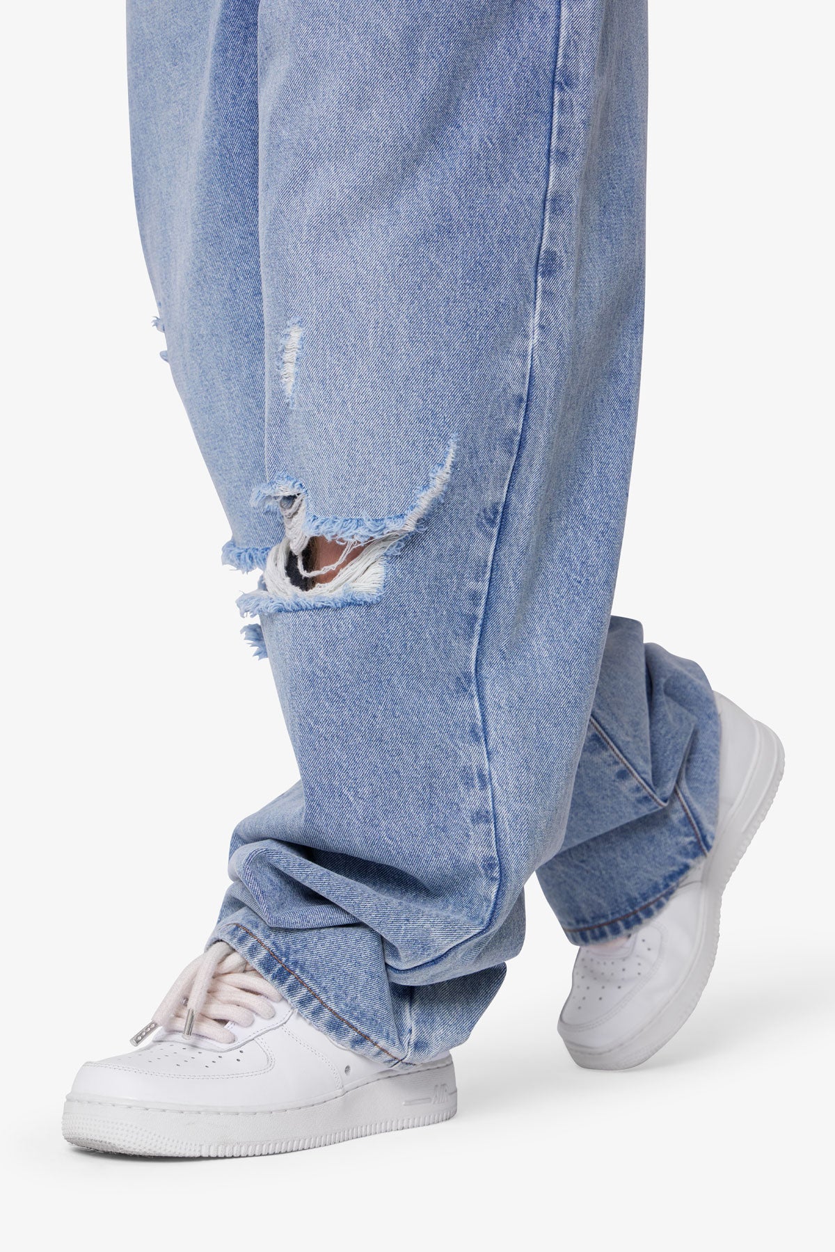 Ultra Baggy Blowout Denim - Washed Vintage Blue
