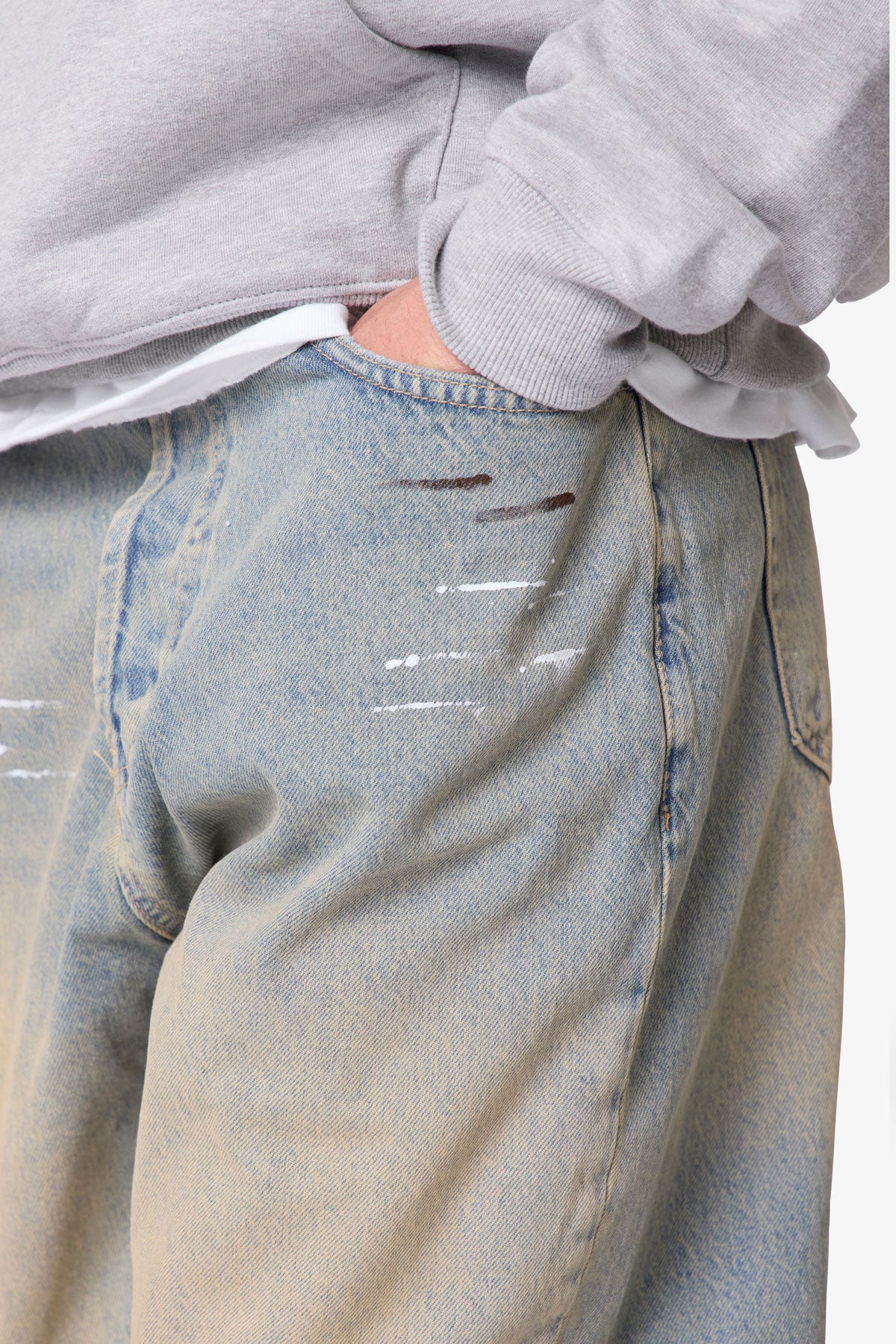 Ultra Baggy Painter Denim - Light Sand Washed Blue