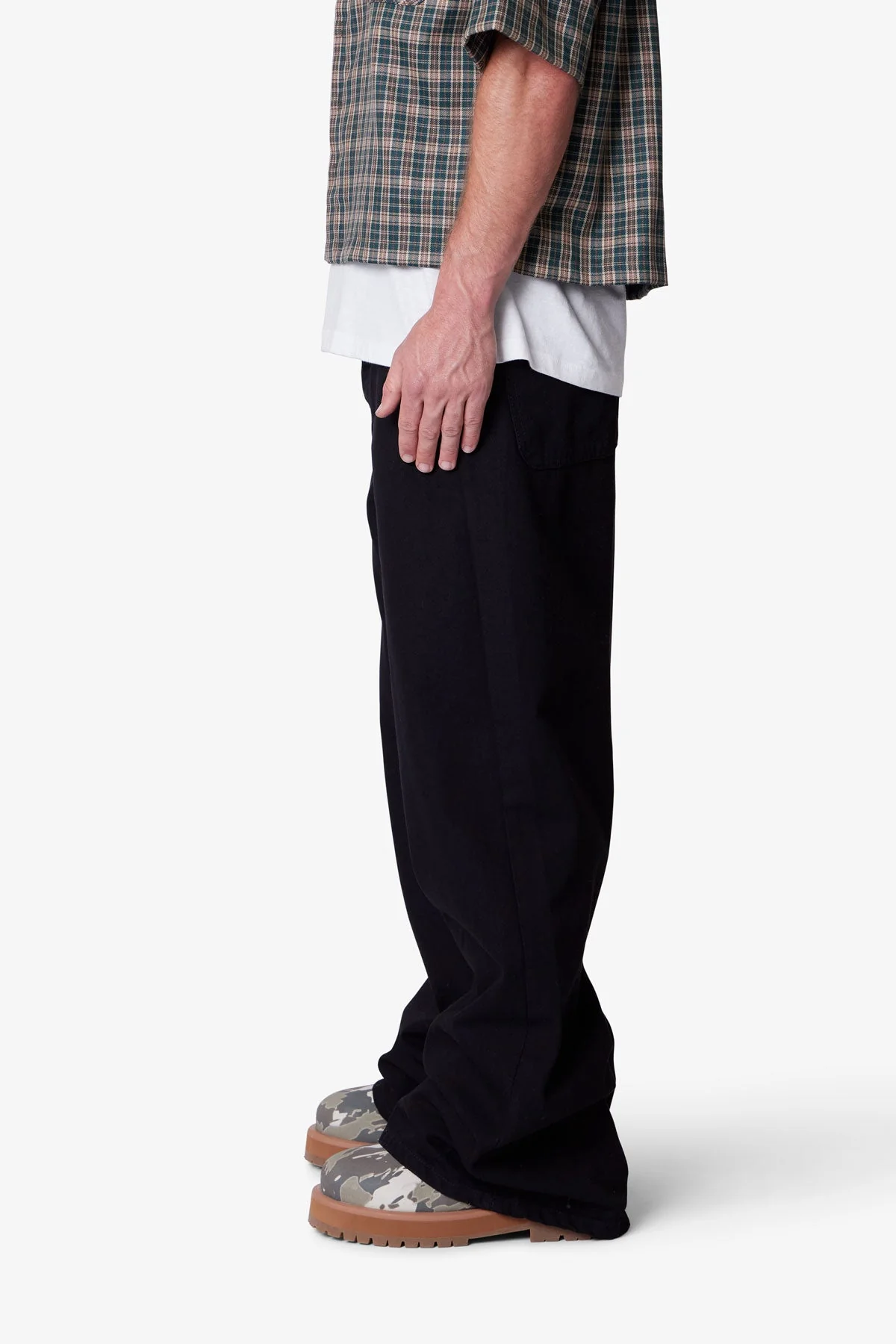 Raw Baggy Rave Denim - Washed Black