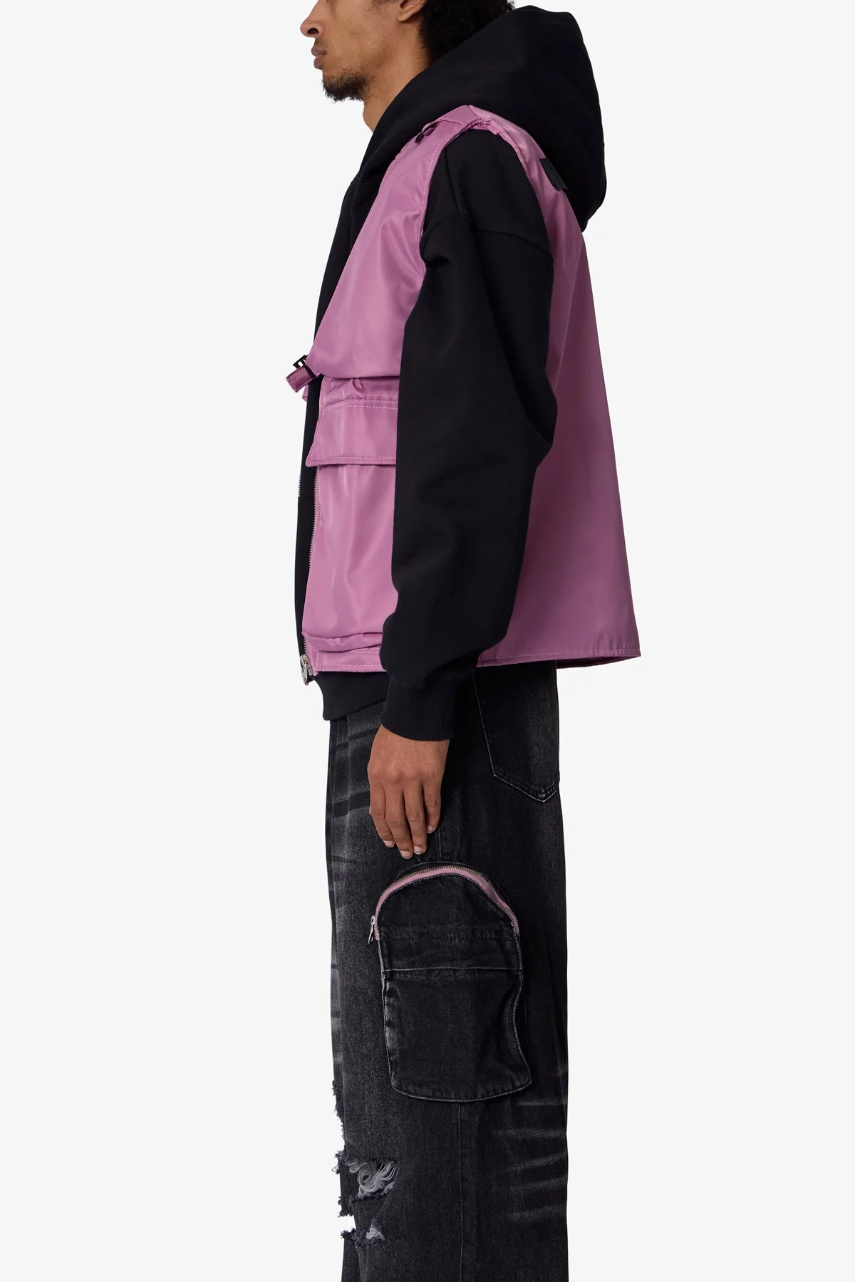 Nylon Utility Vest - Pink