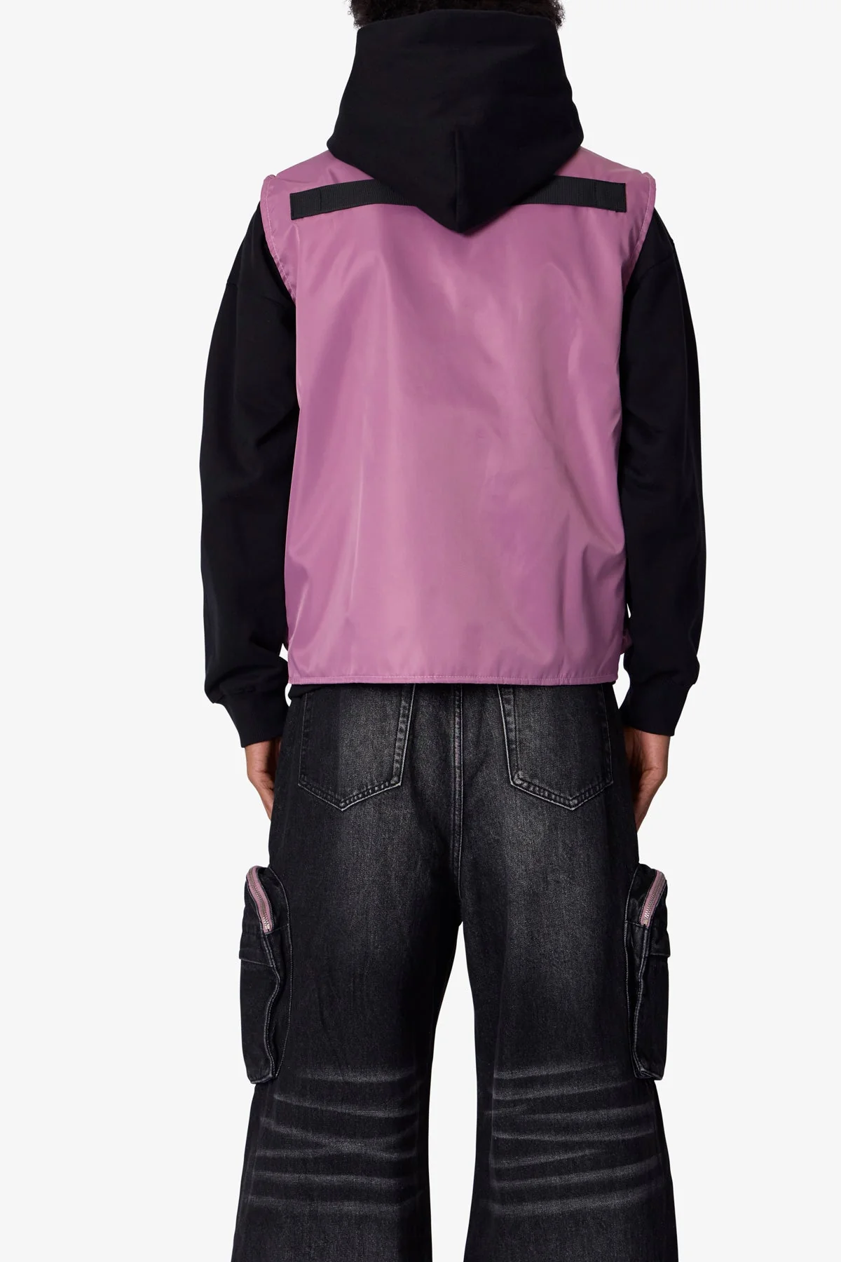 Nylon Utility Vest - Pink