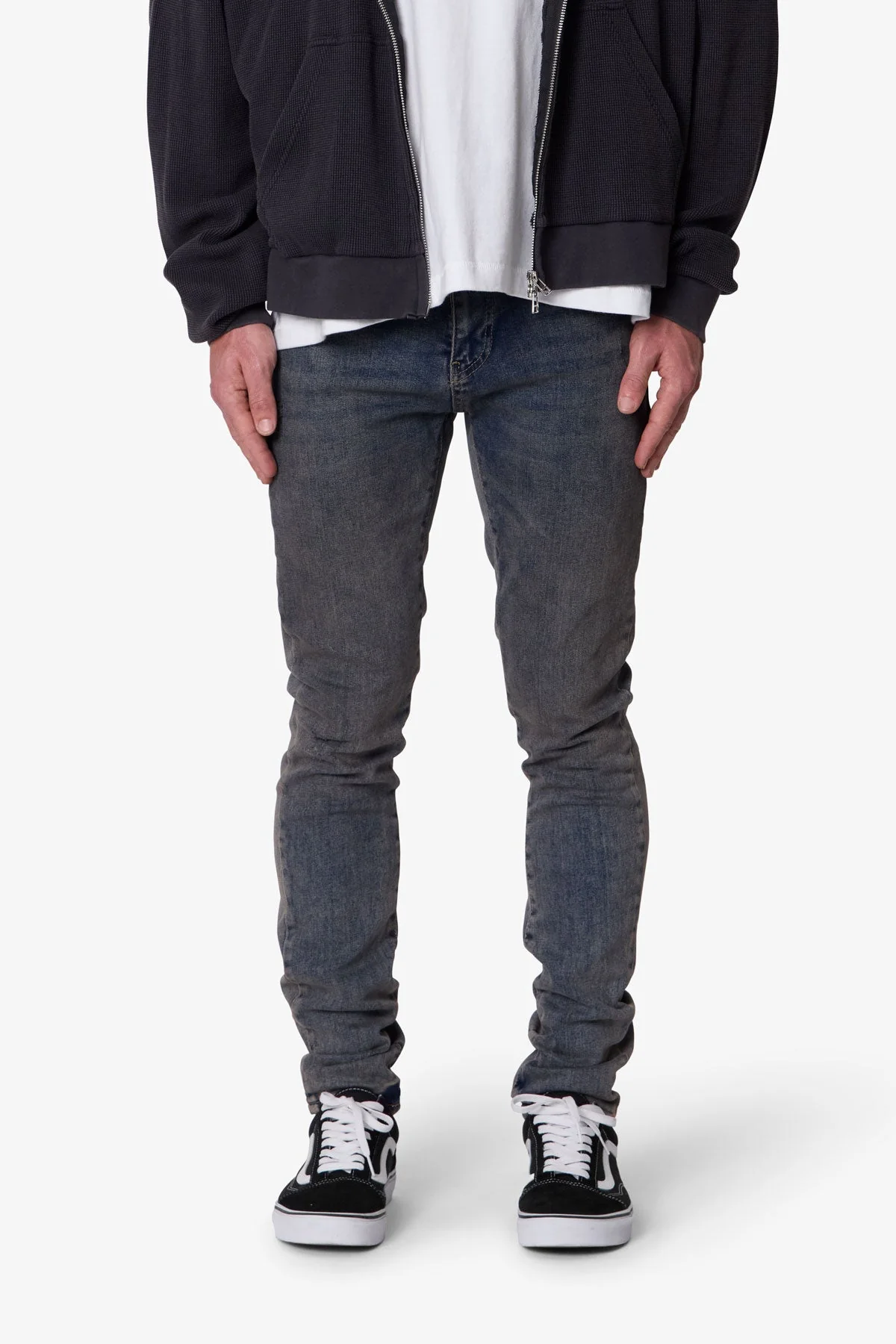Skinny Oil Denim - Medium Blue