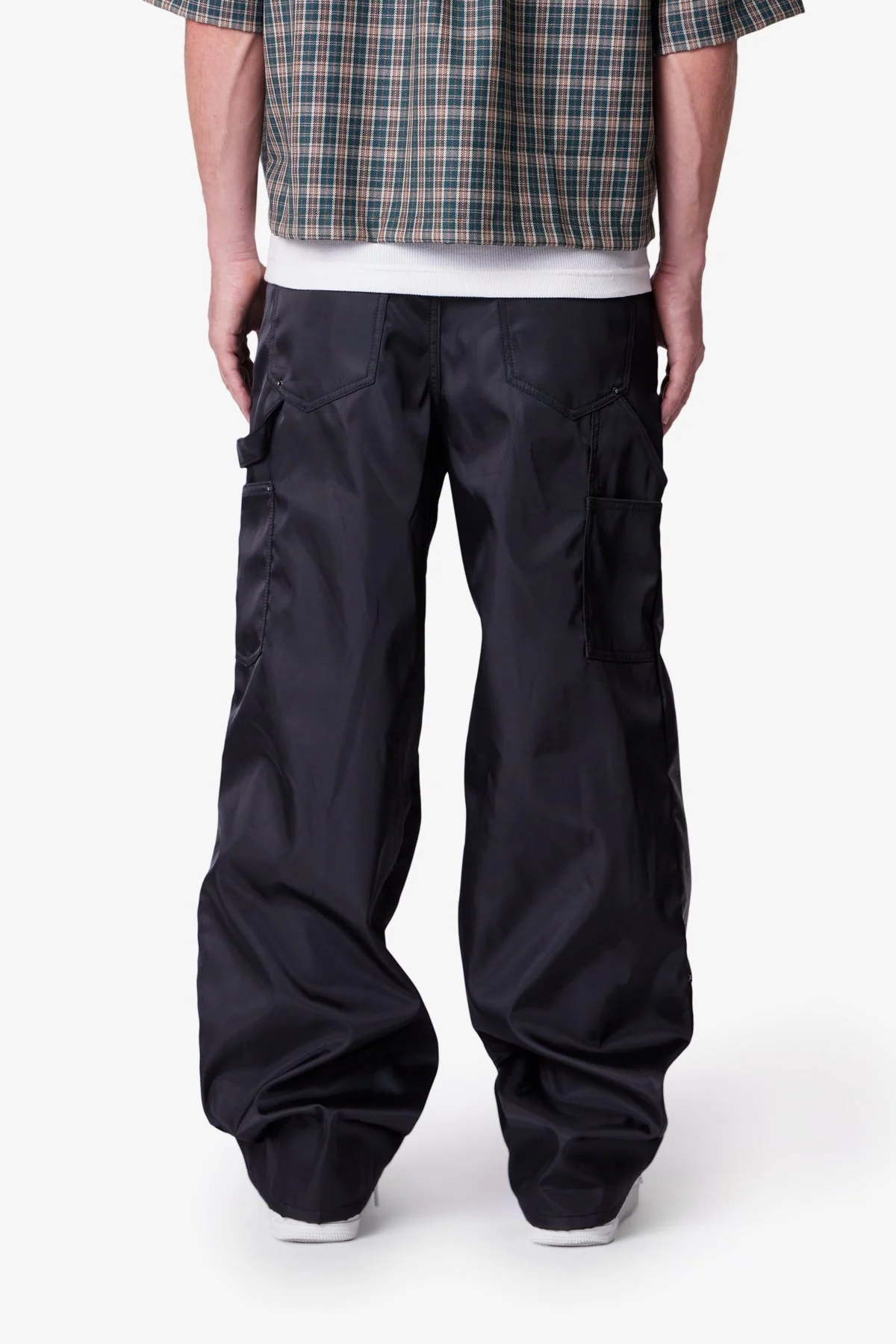 Ultra Baggy Nylon Work Pants - Black