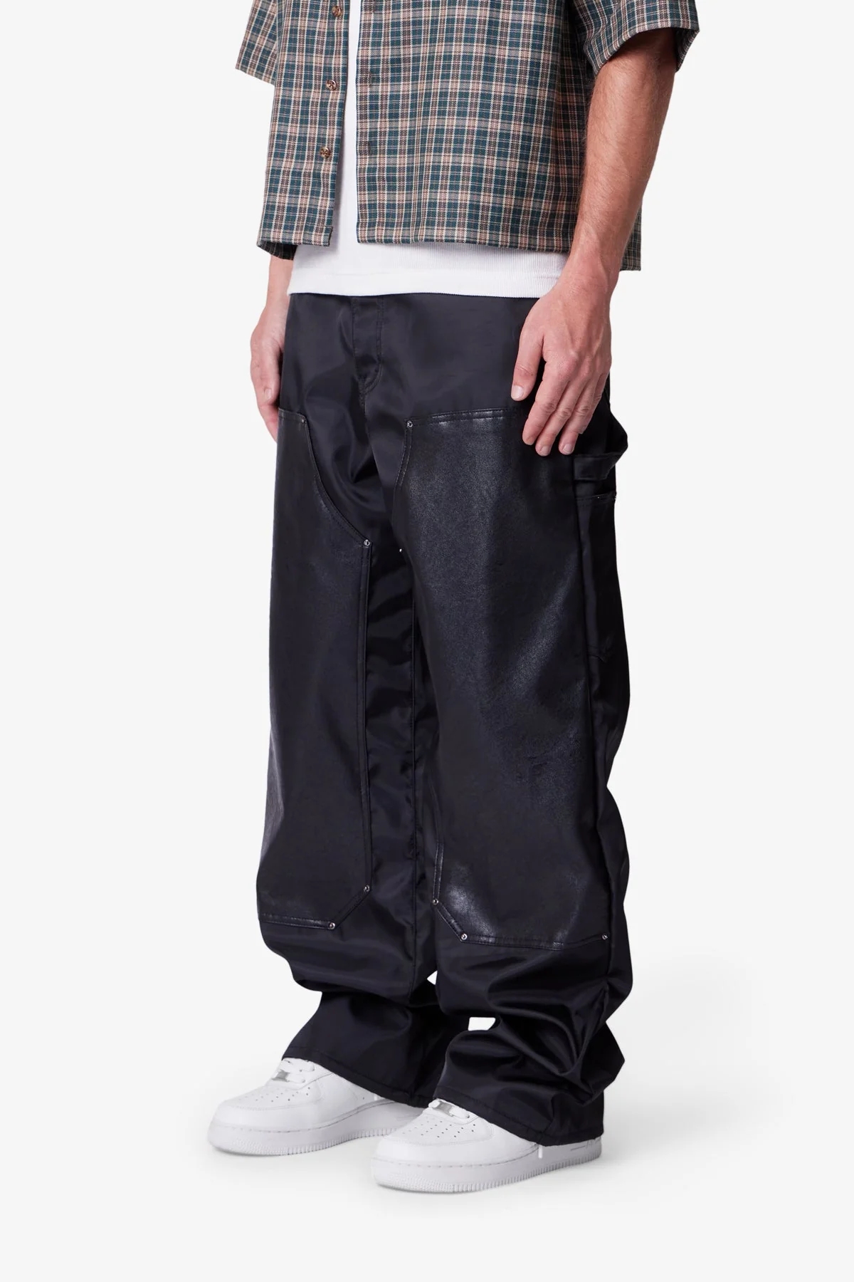 Ultra Baggy Nylon Work Pants - Black