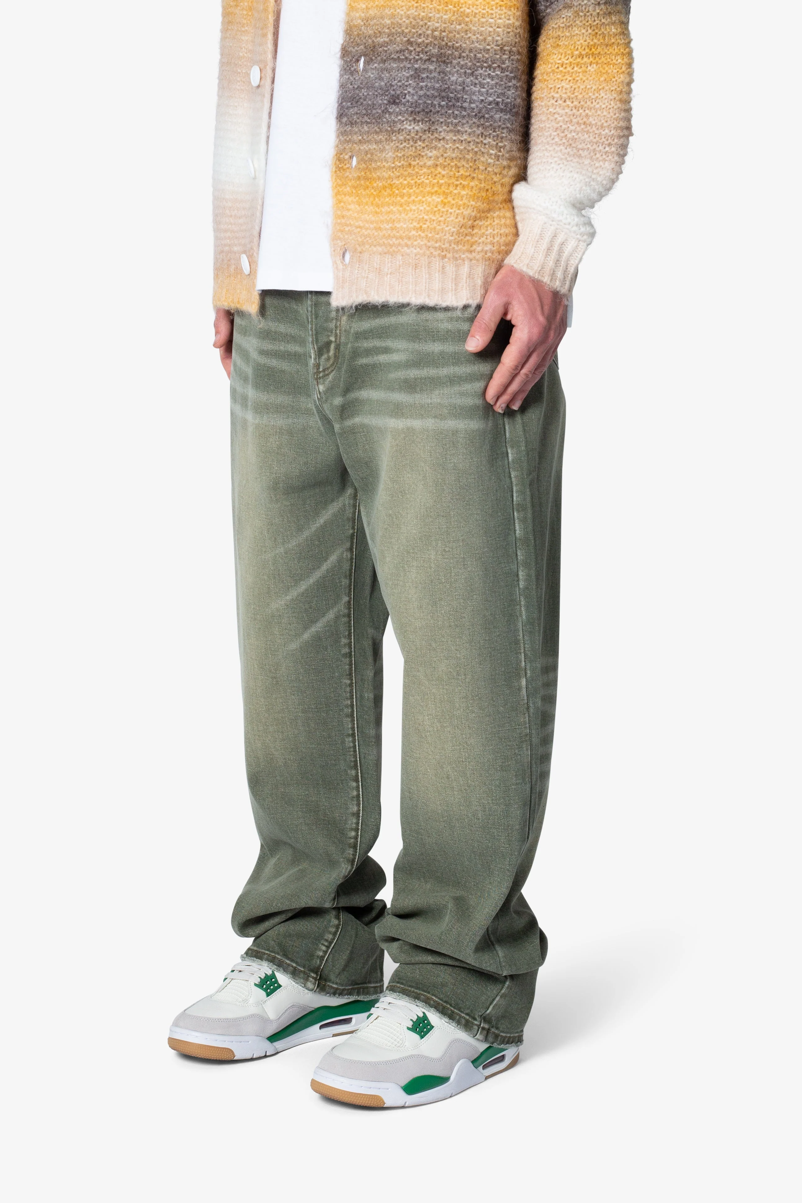 Ultra Baggy Ground Moss Denim - Moss