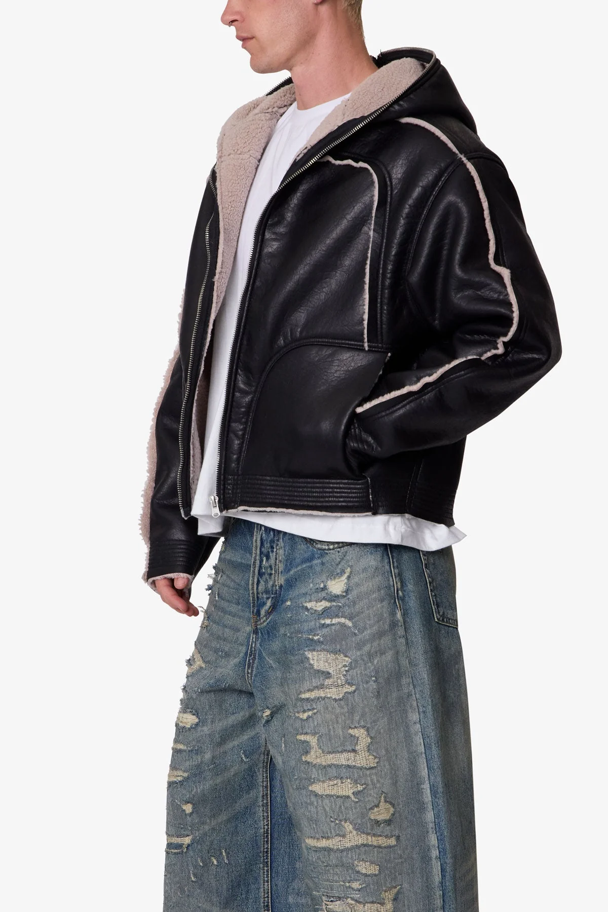 Shearling Lined Jacket - Black