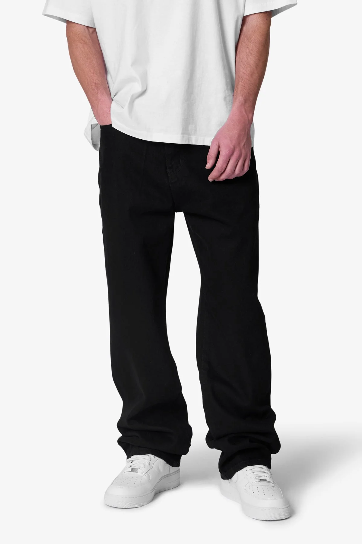 Raw Baggy Denim - Rinsed Black