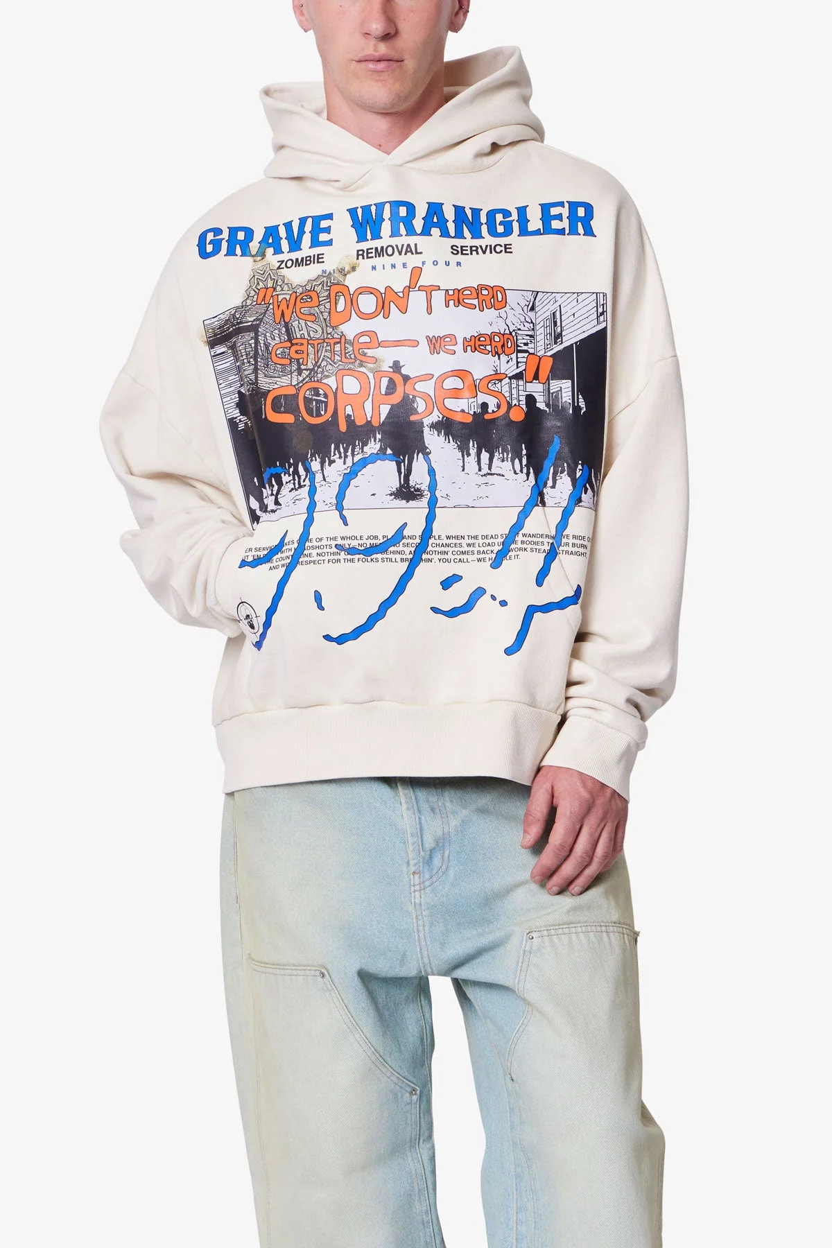 Grave Wrangler Hoodie - Off White