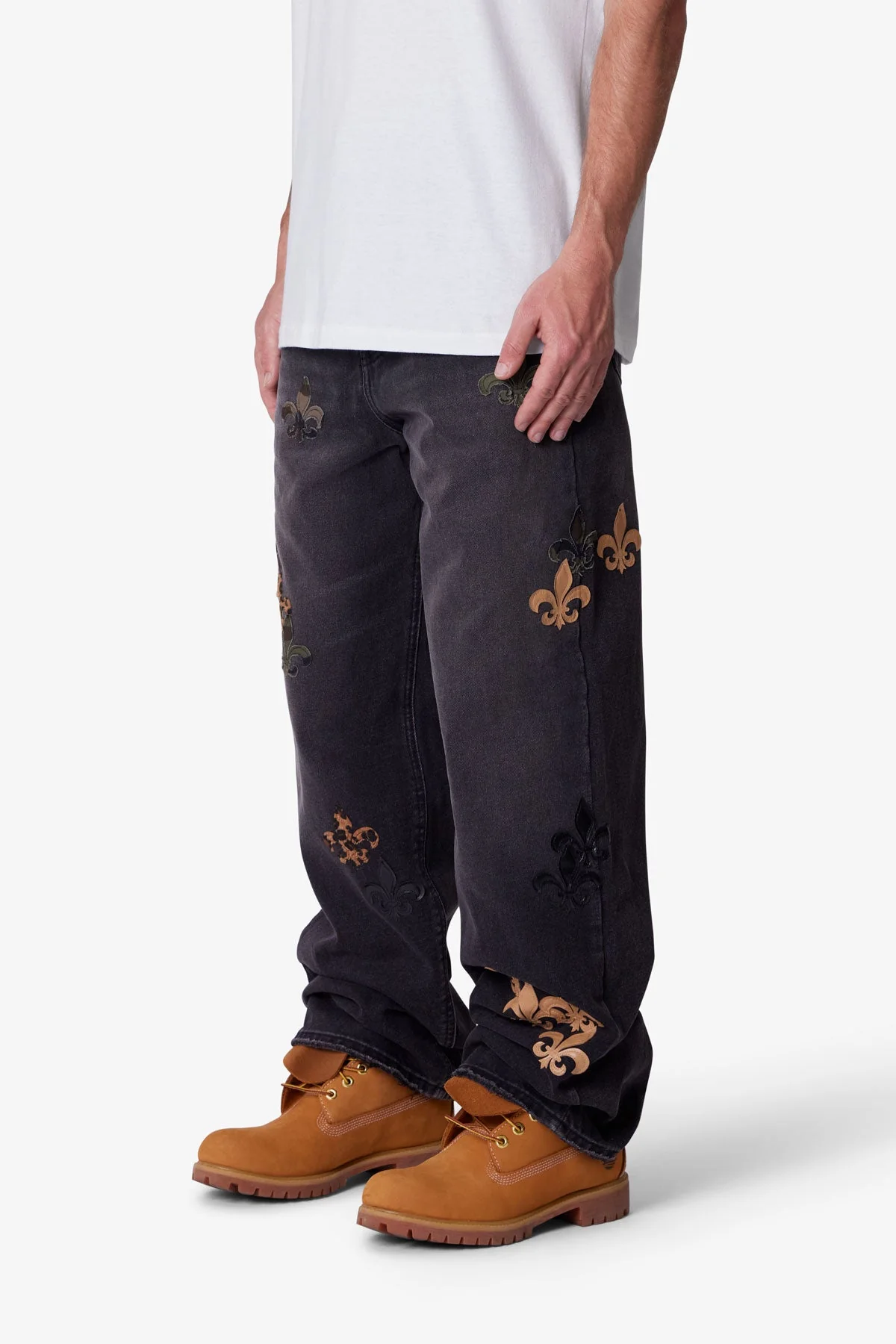 Ultra Baggy Fleur Denim - Black