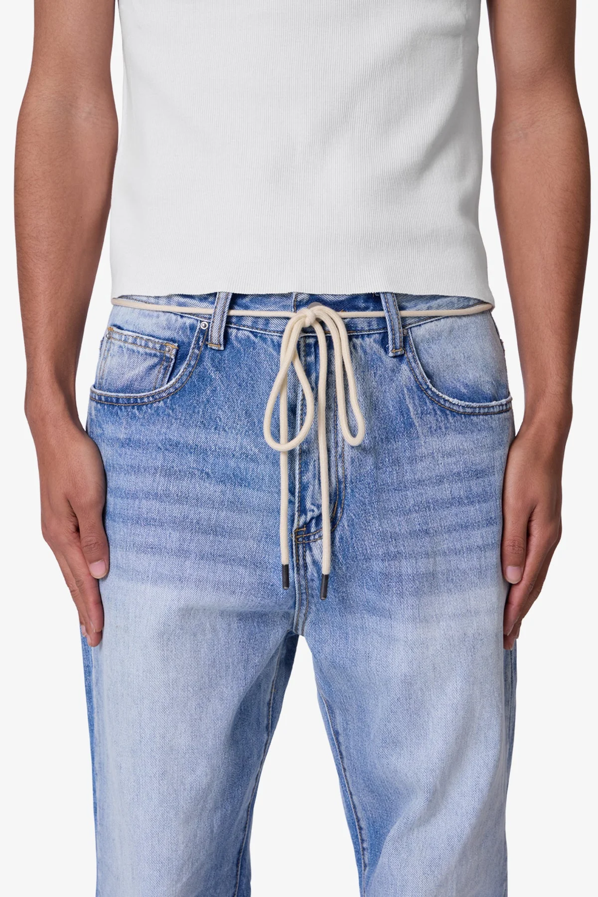 Shoe Lace Belt - Off White