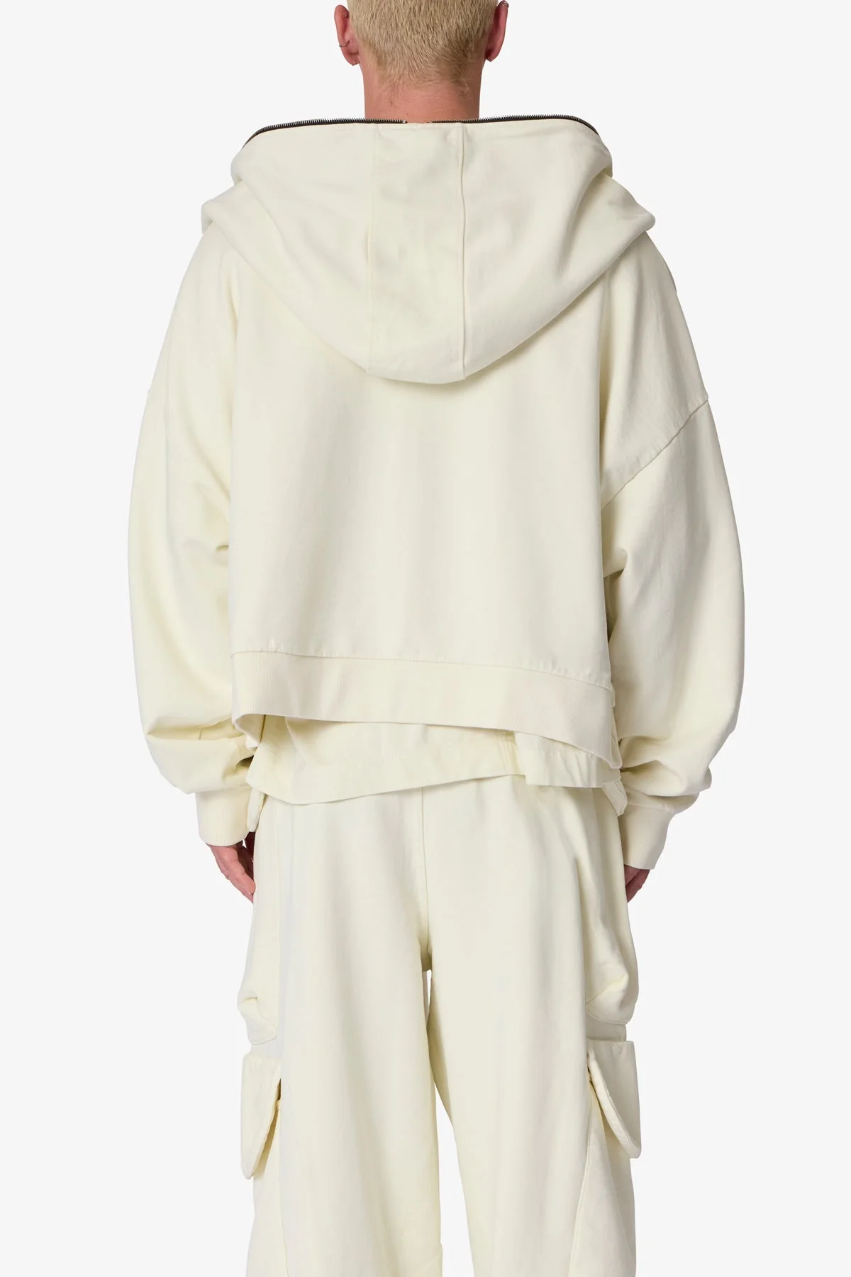 Full Zip Hoodie - Off White