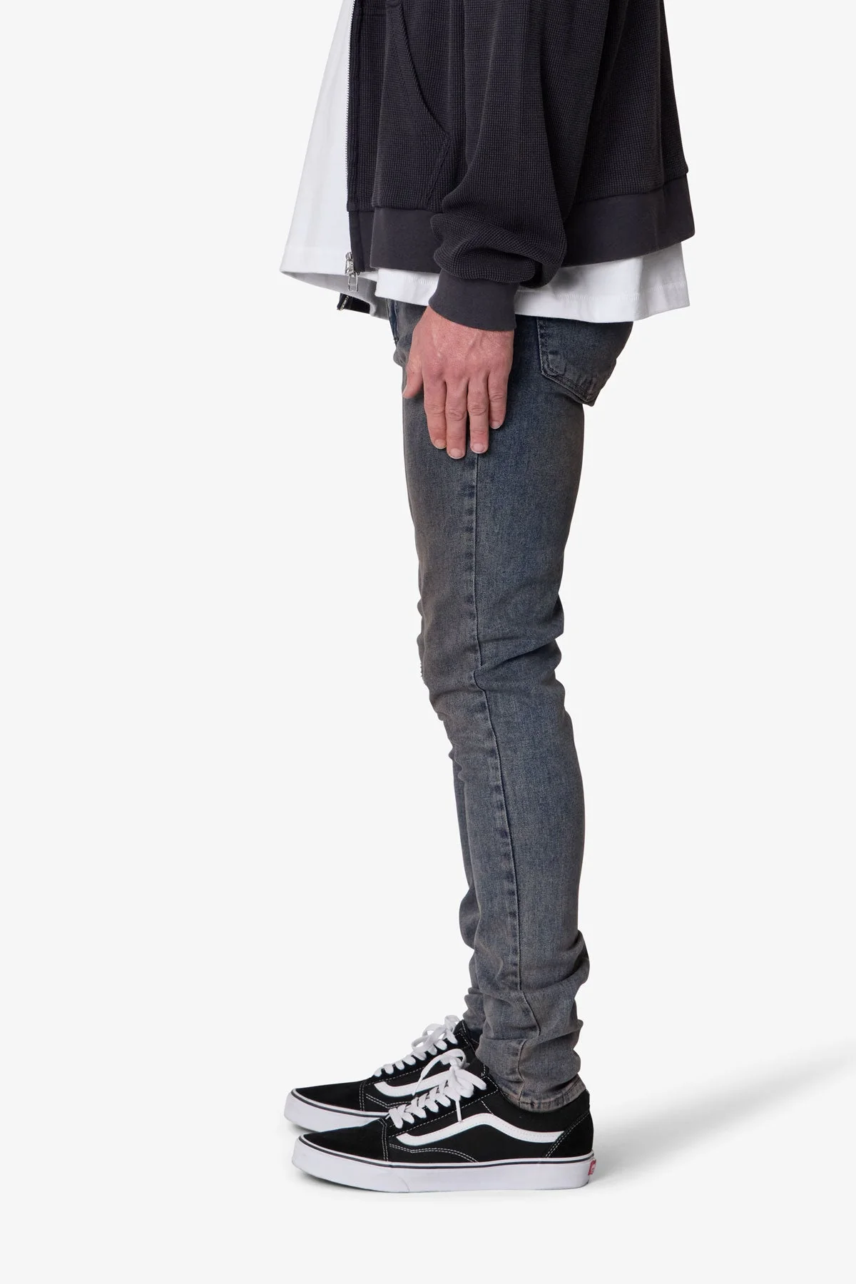 Skinny Oil Denim - Medium Blue