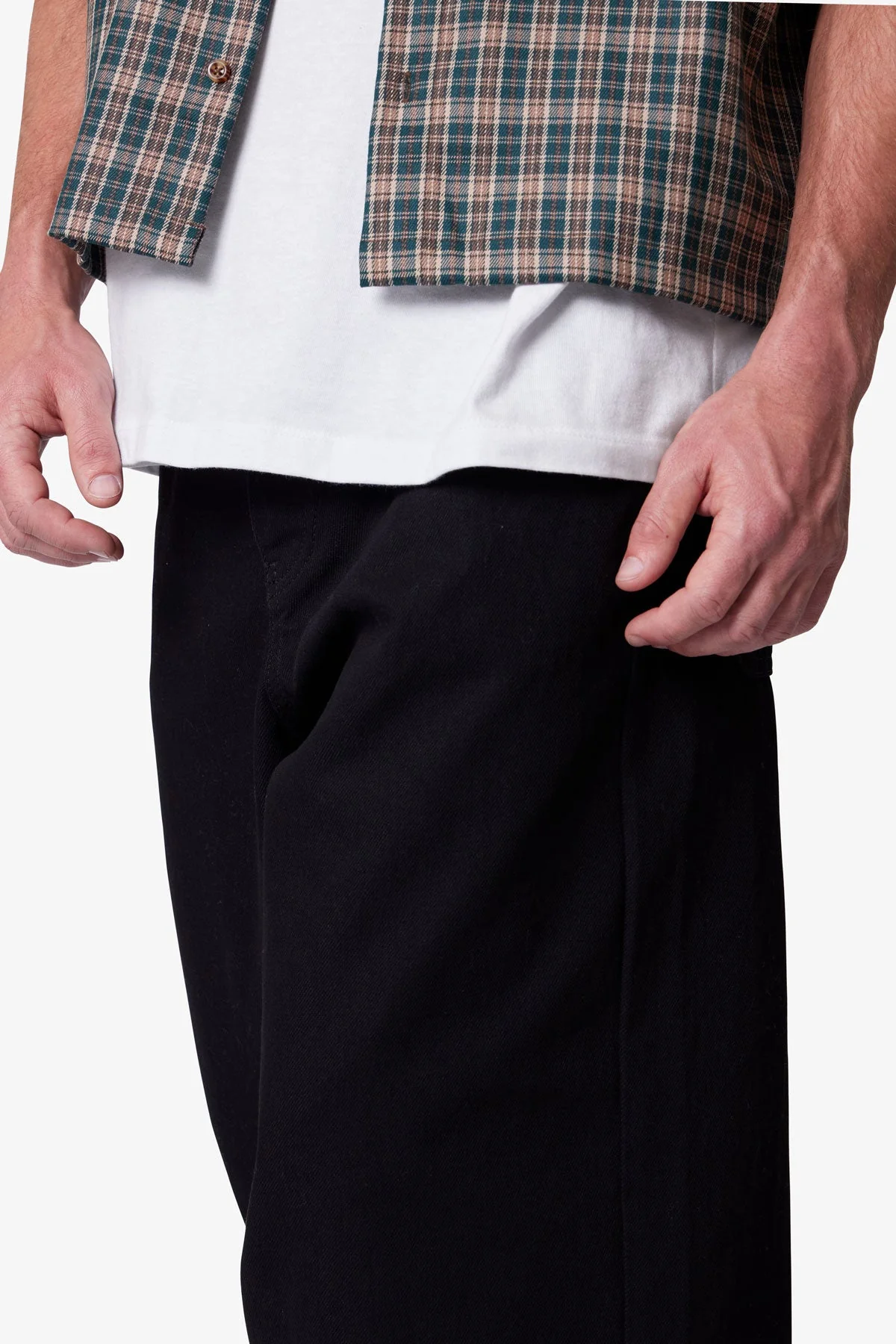 Raw Baggy Rave Denim - Washed Black