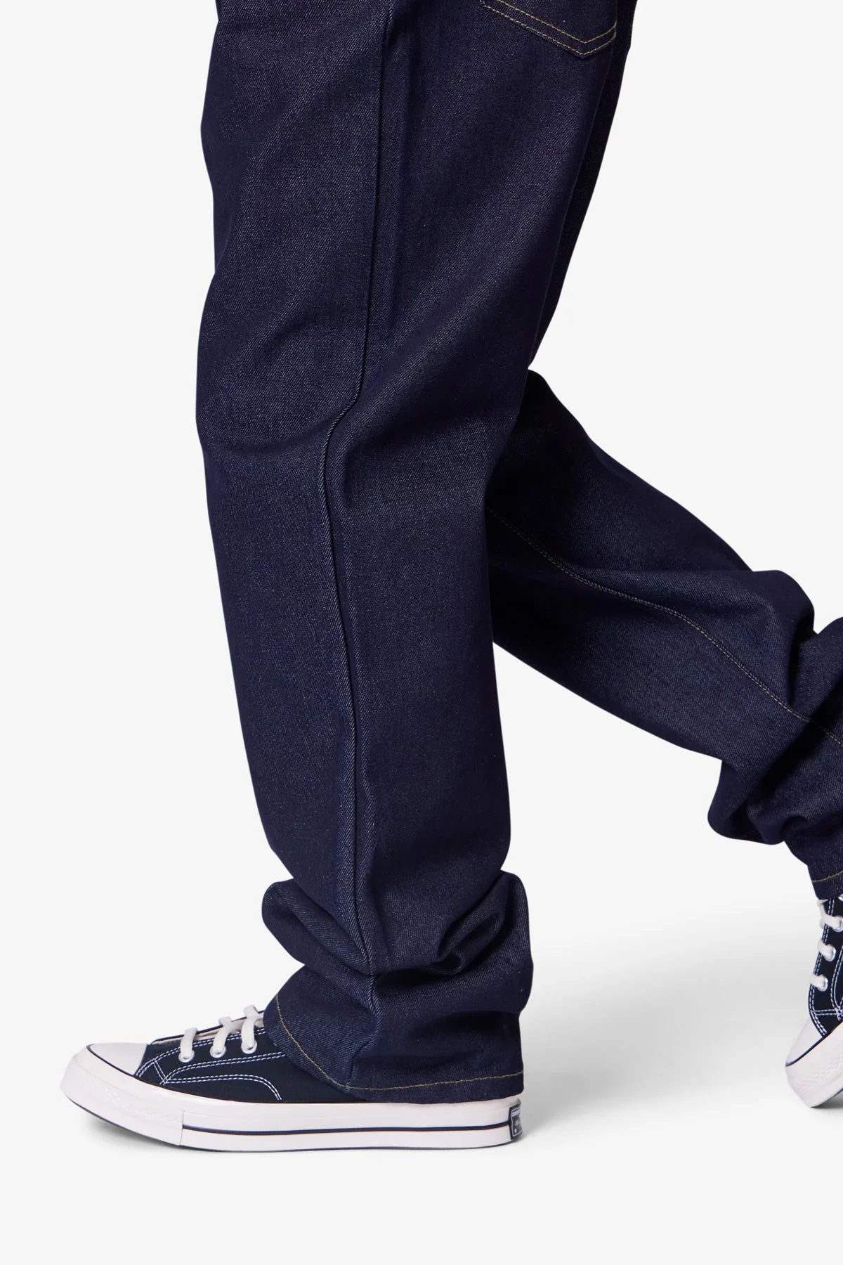 Raw Baggy Denim - Rinsed Indigo