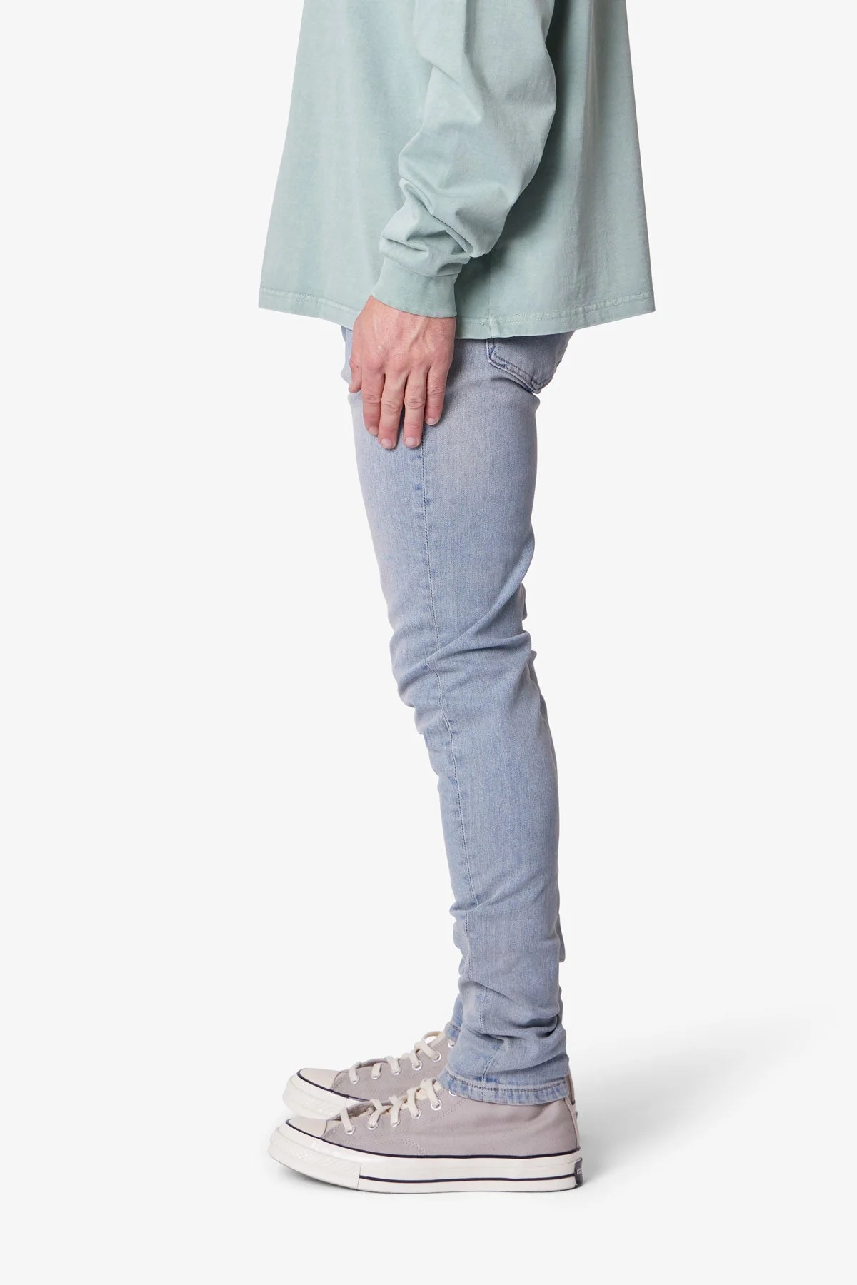 Skinny Denim - Light Sand Washed Blue