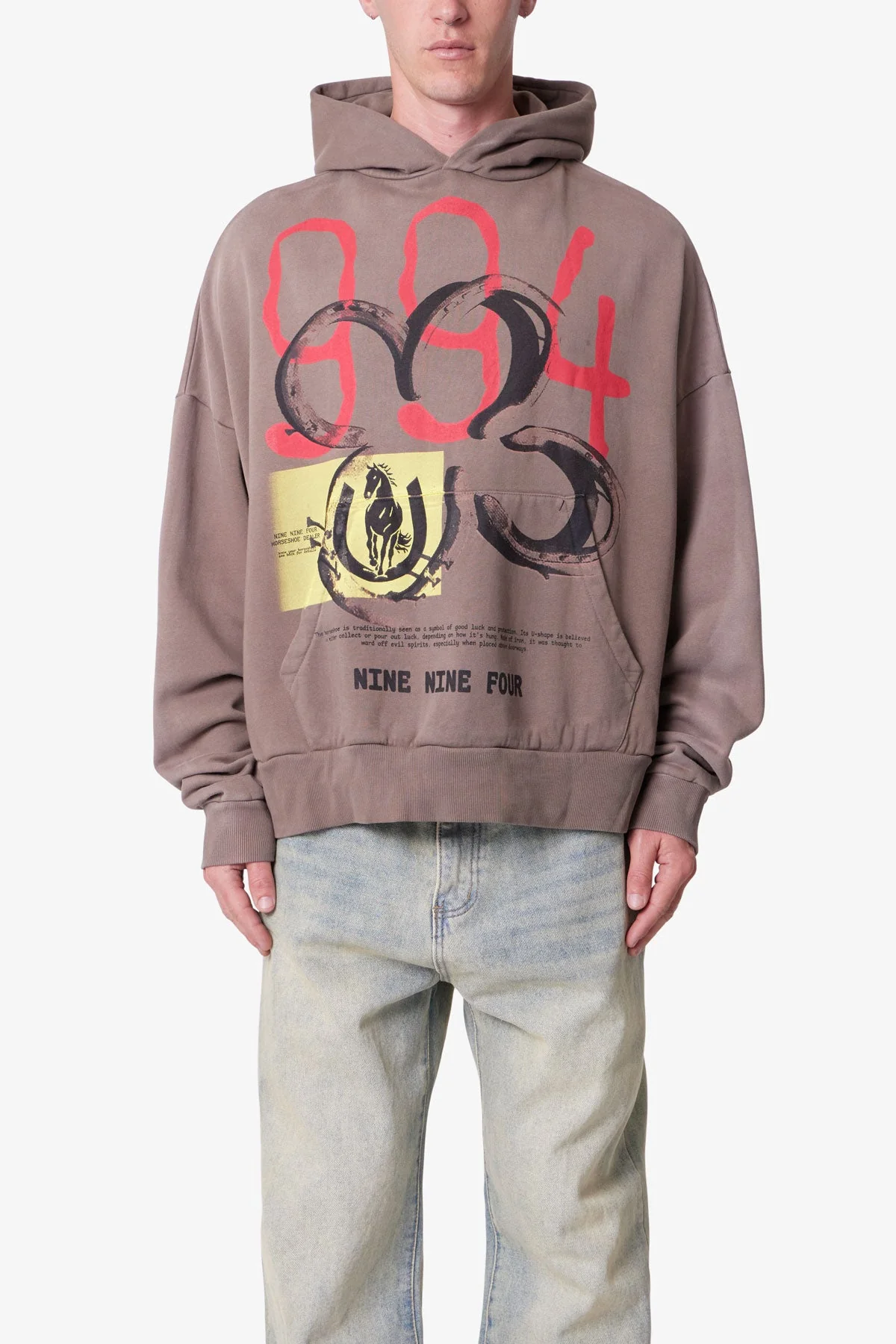 Horseshoe Hoodie - Brown