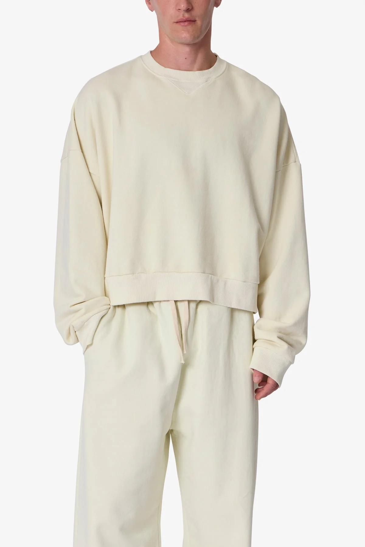 Cropped Crewneck - Off White