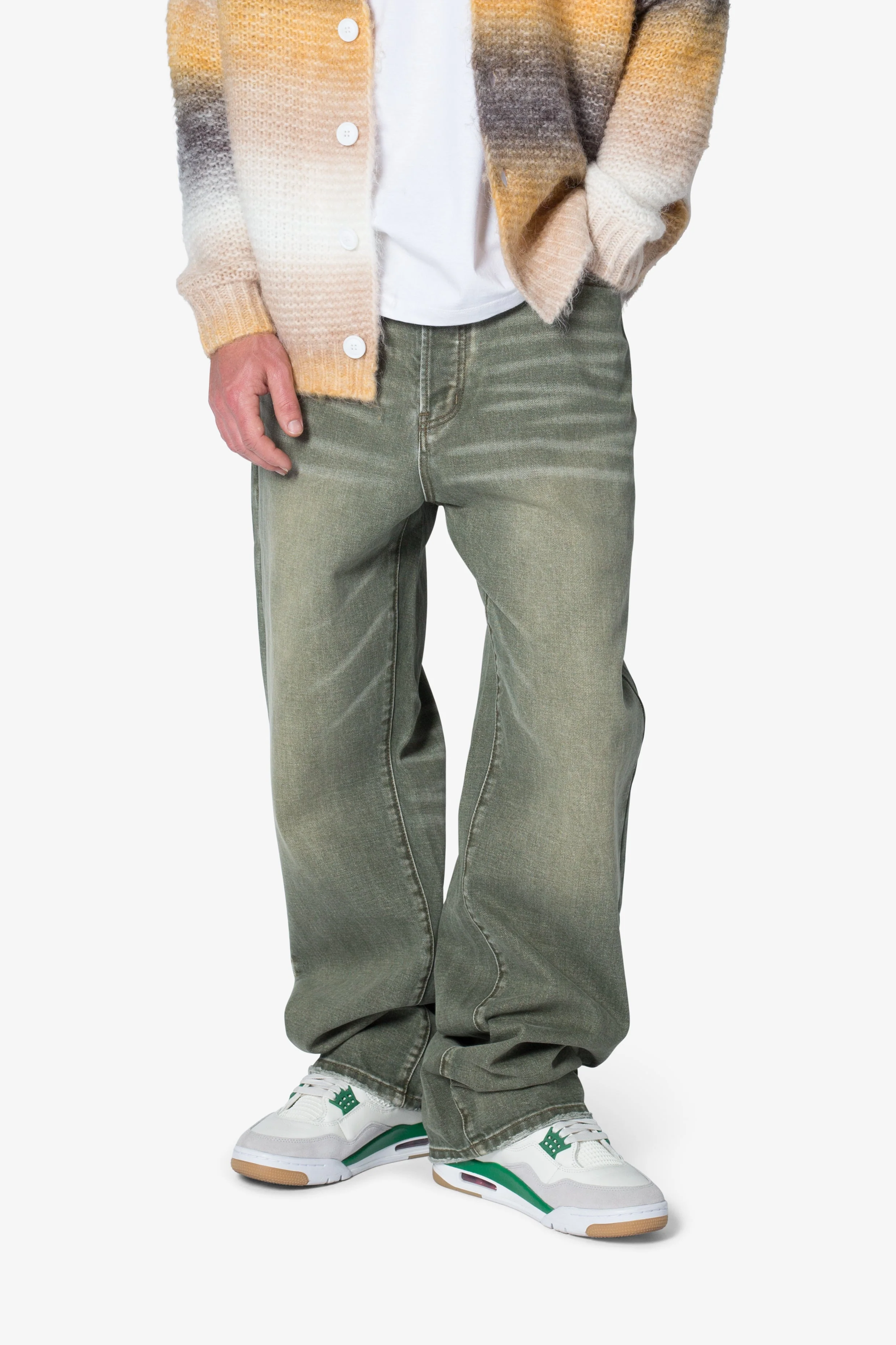 Ultra Baggy Ground Moss Denim - Moss