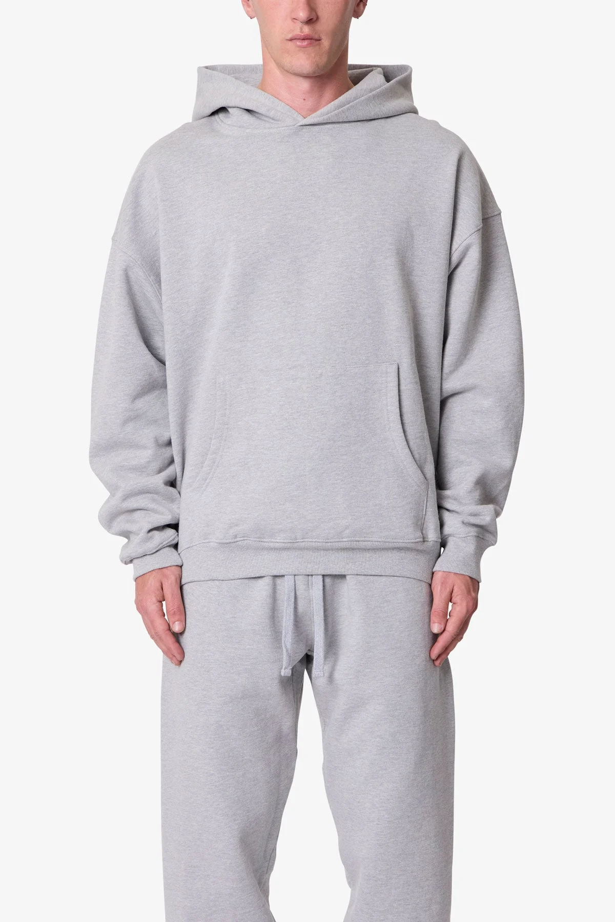 Heavy Basic Hoodie - Marled Grey