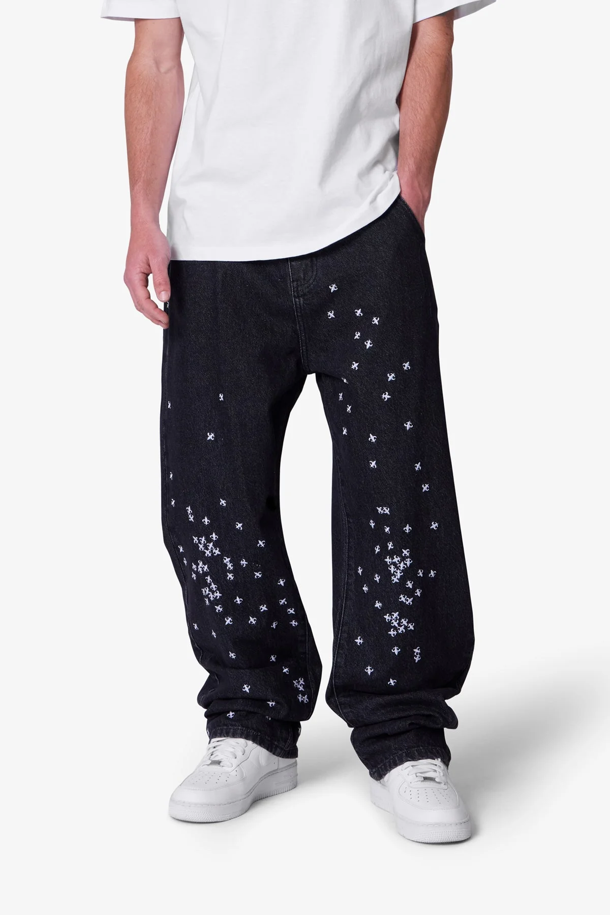 Ultra Baggy Le Fleur Denim - Black