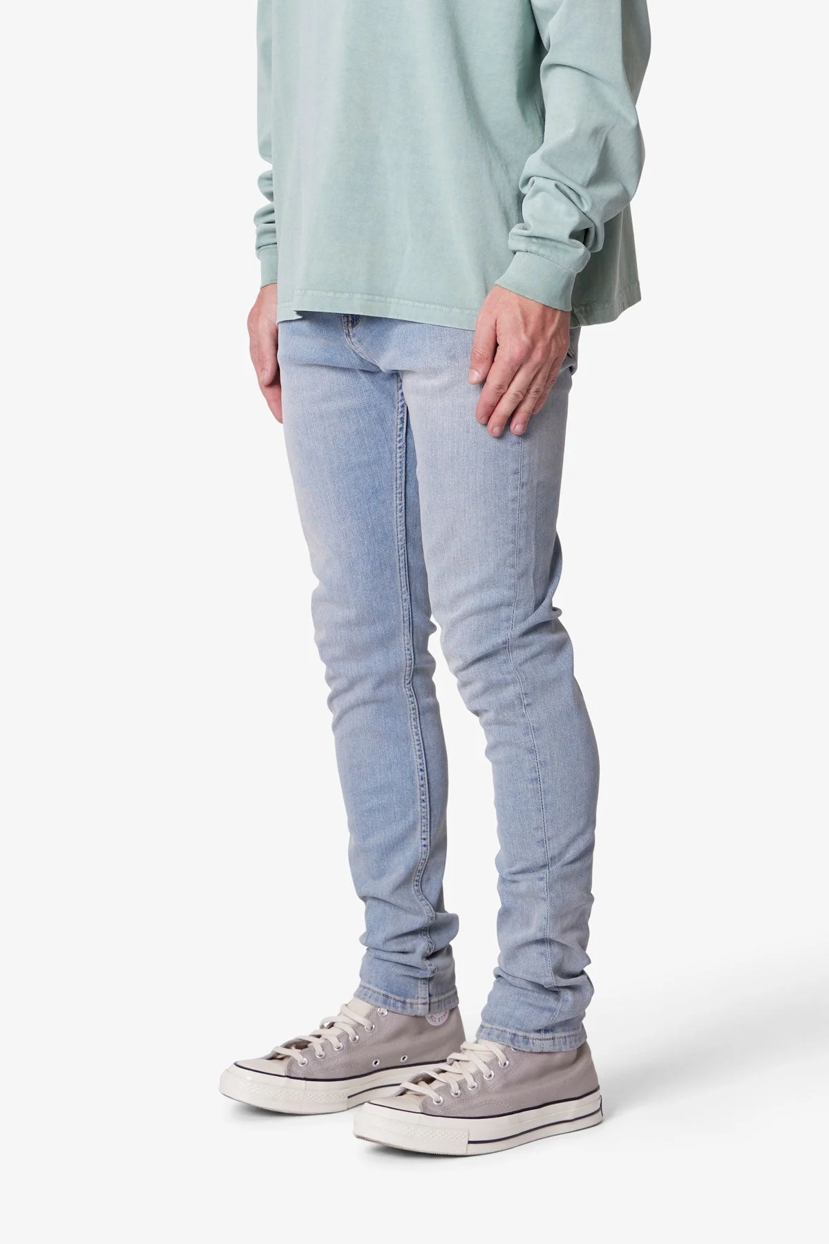 Skinny Denim - Light Sand Washed Blue