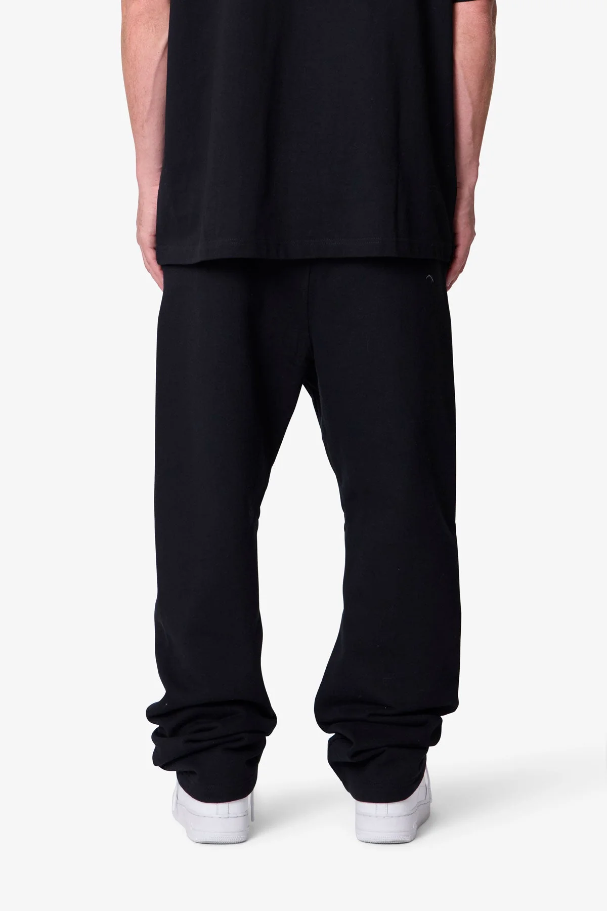 Heavy Basic Relaxed Sweatpants - Black