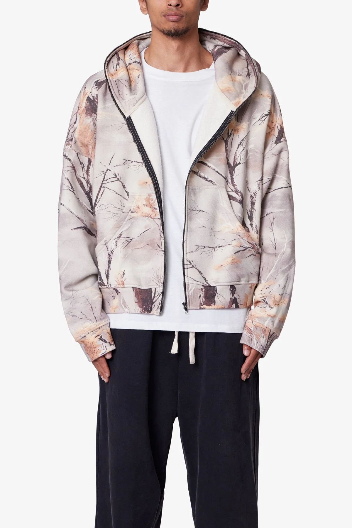 Full Zip Hoodie - Snow Camo