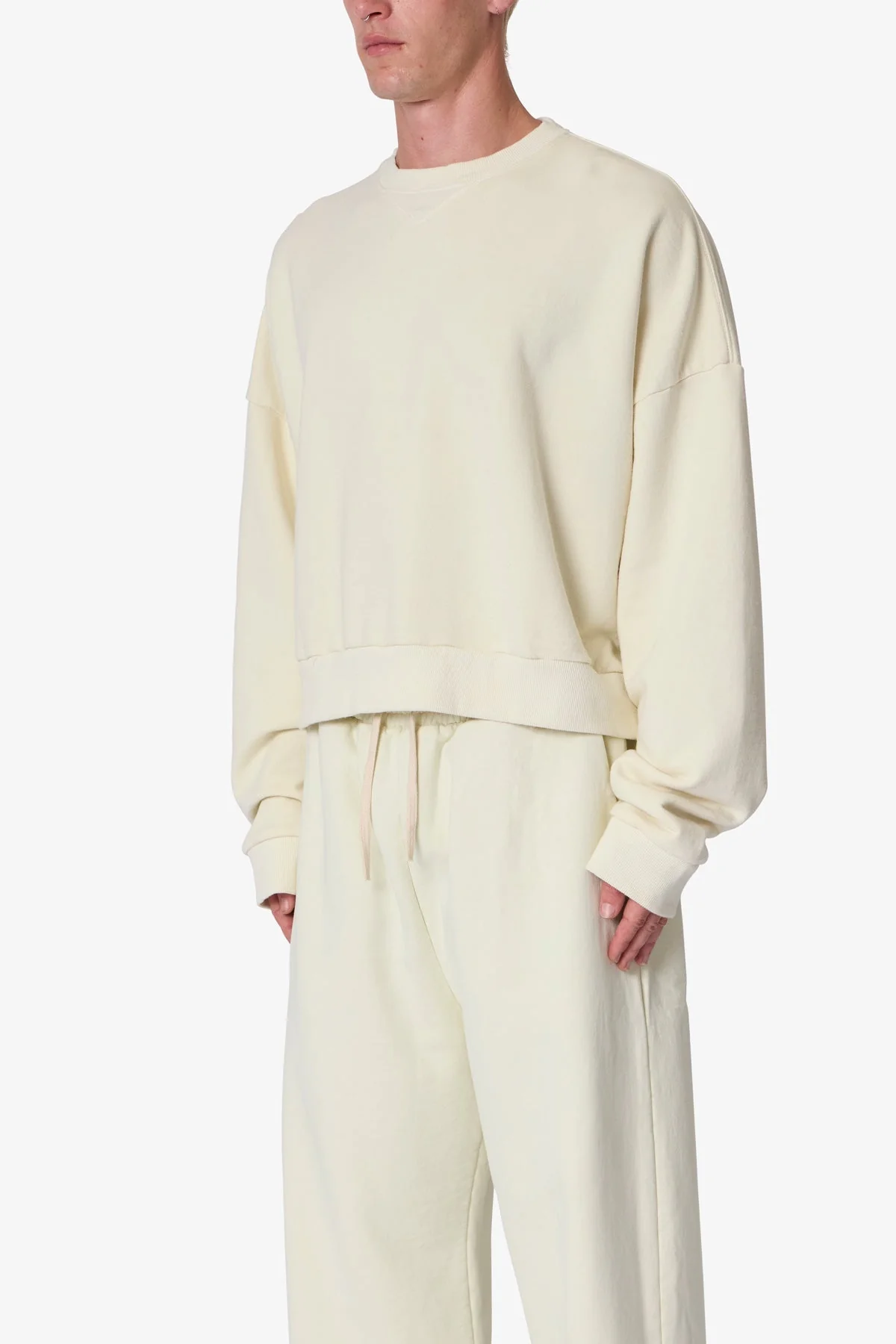 Cropped Crewneck - Off White