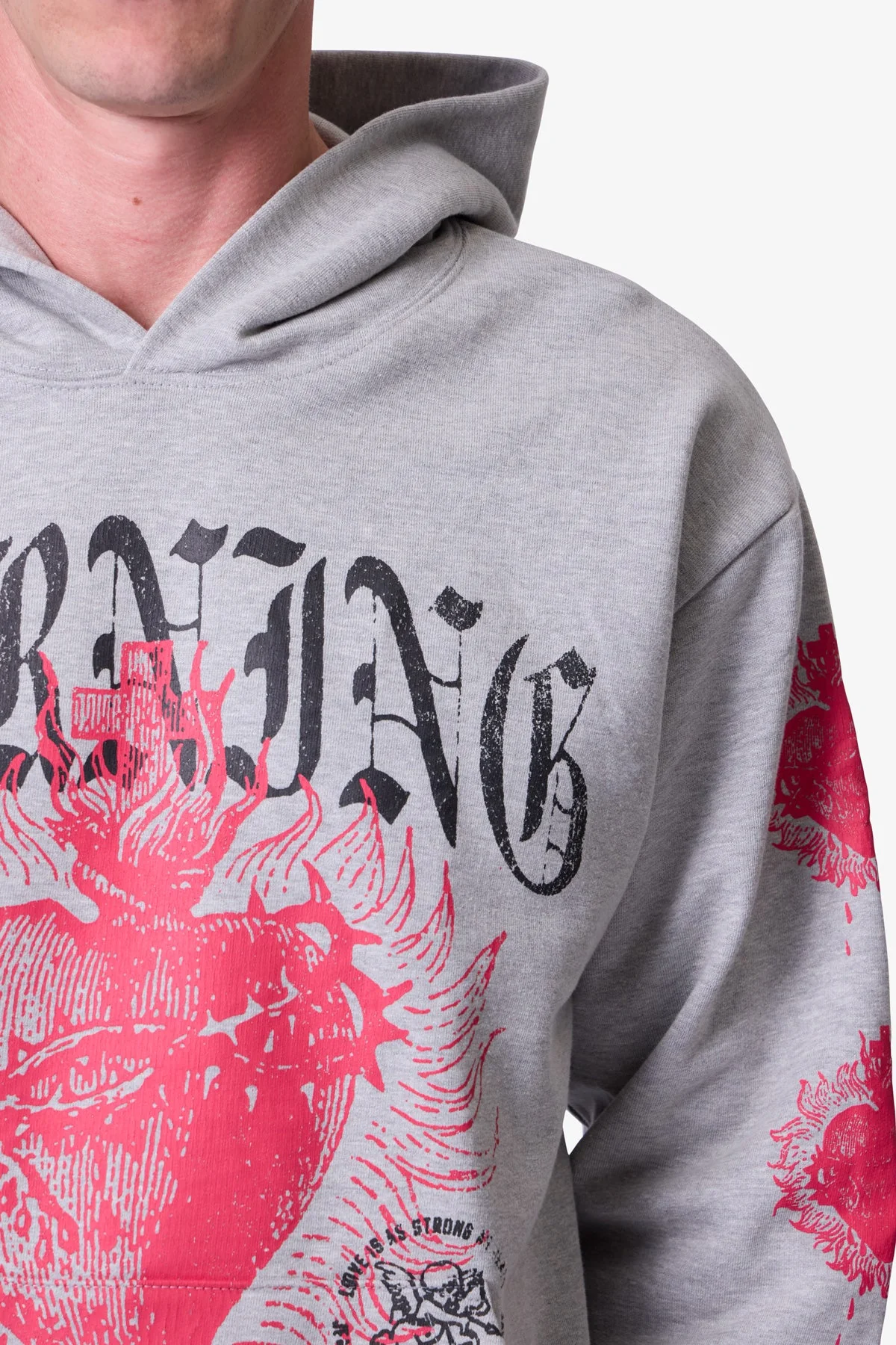 Burning Desire Hoodie - Marled Grey