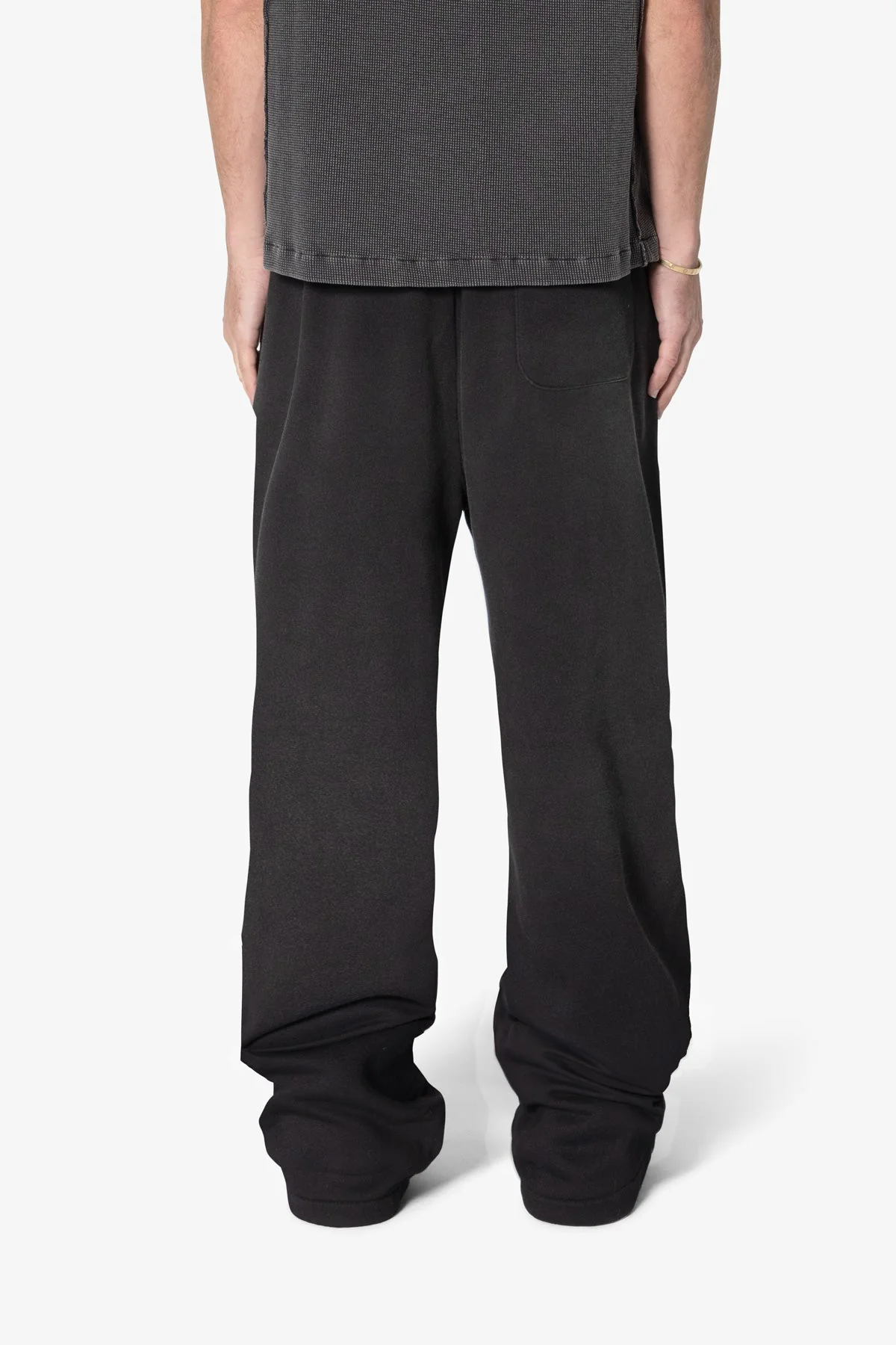West Double Knee Sweatpants - Washed Black