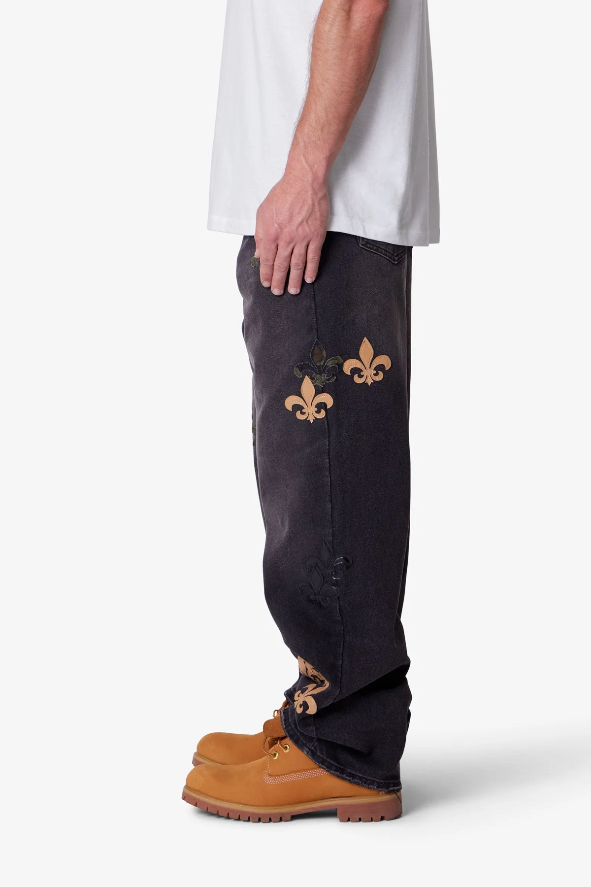 Ultra Baggy Fleur Denim - Black