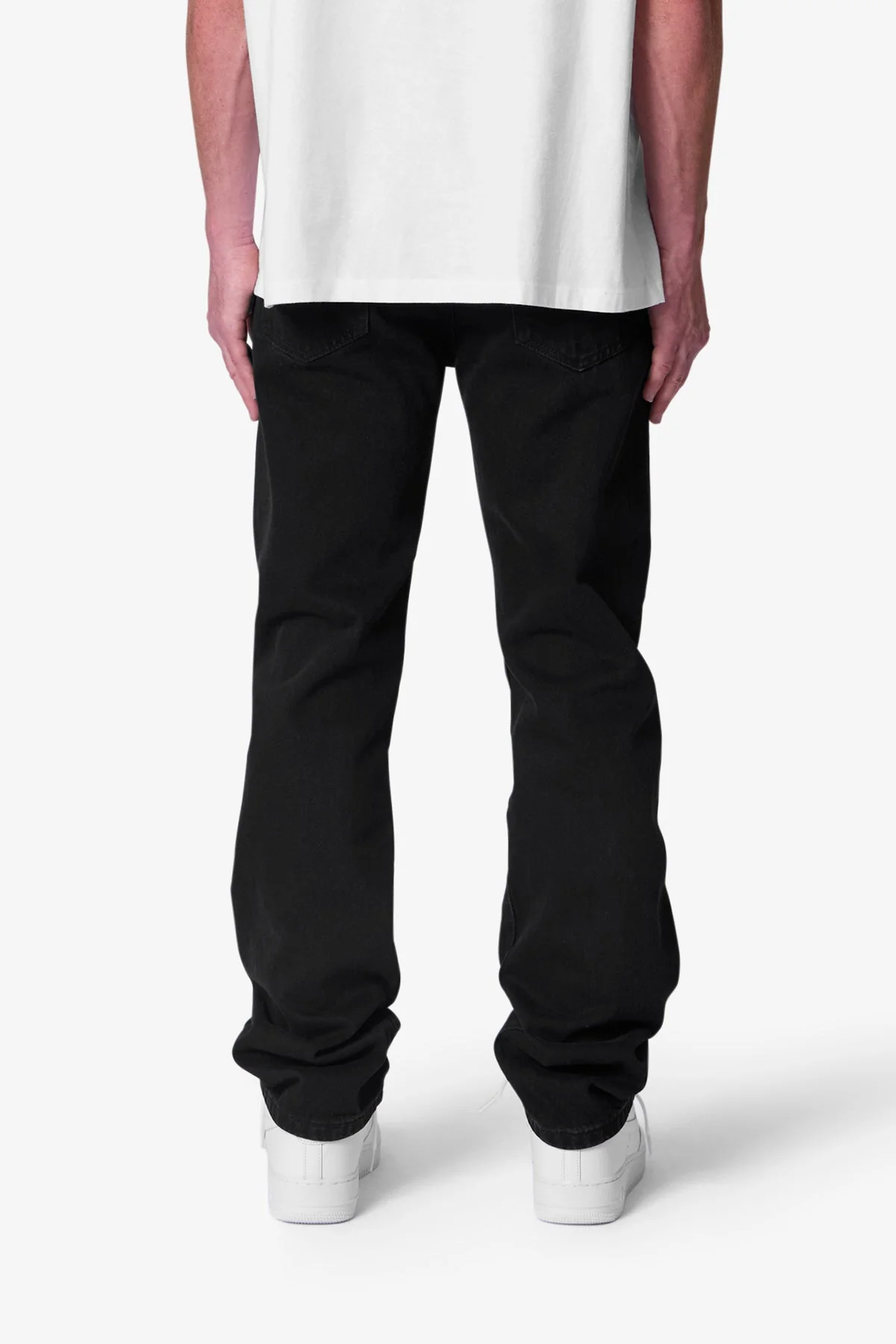 Raw Straight Denim - Rinsed Black