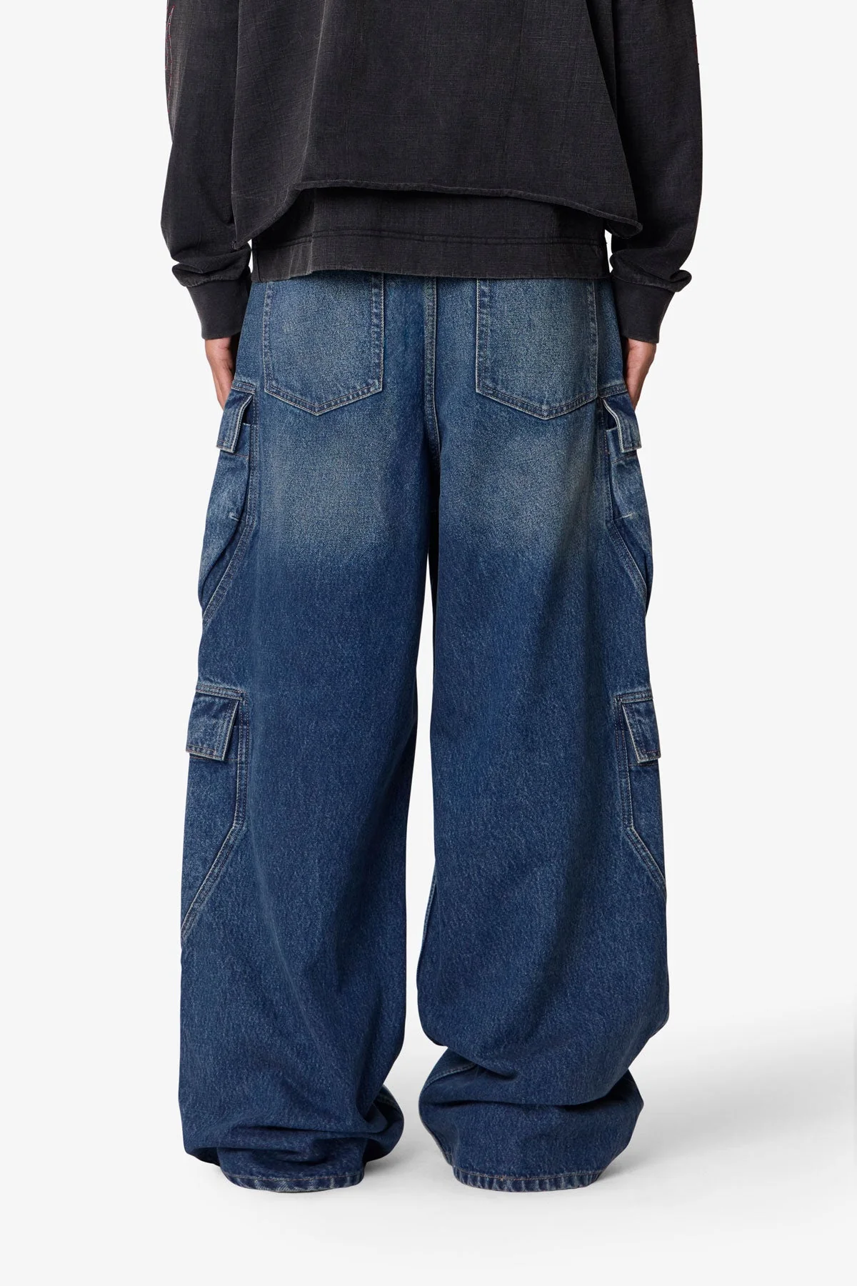 Baggy Cargo Denim - Blue
