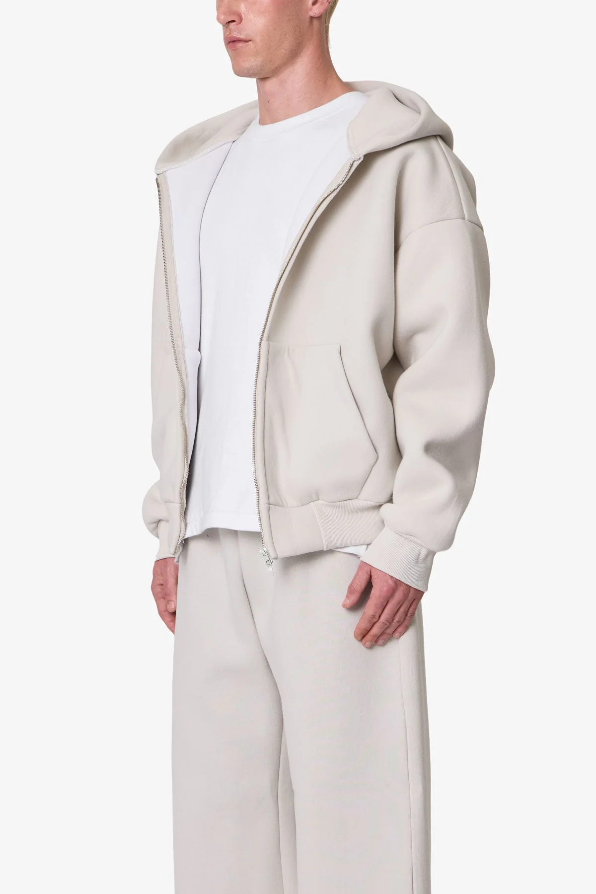 Stiff Lounge Zip Up Hoodie - Grey