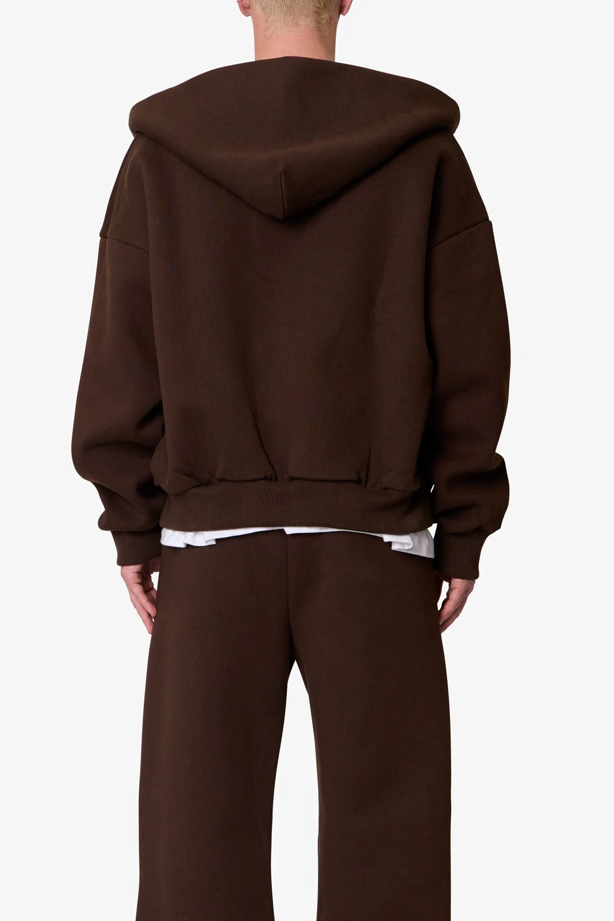 Stiff Lounge Zip Up Hoodie - Brown