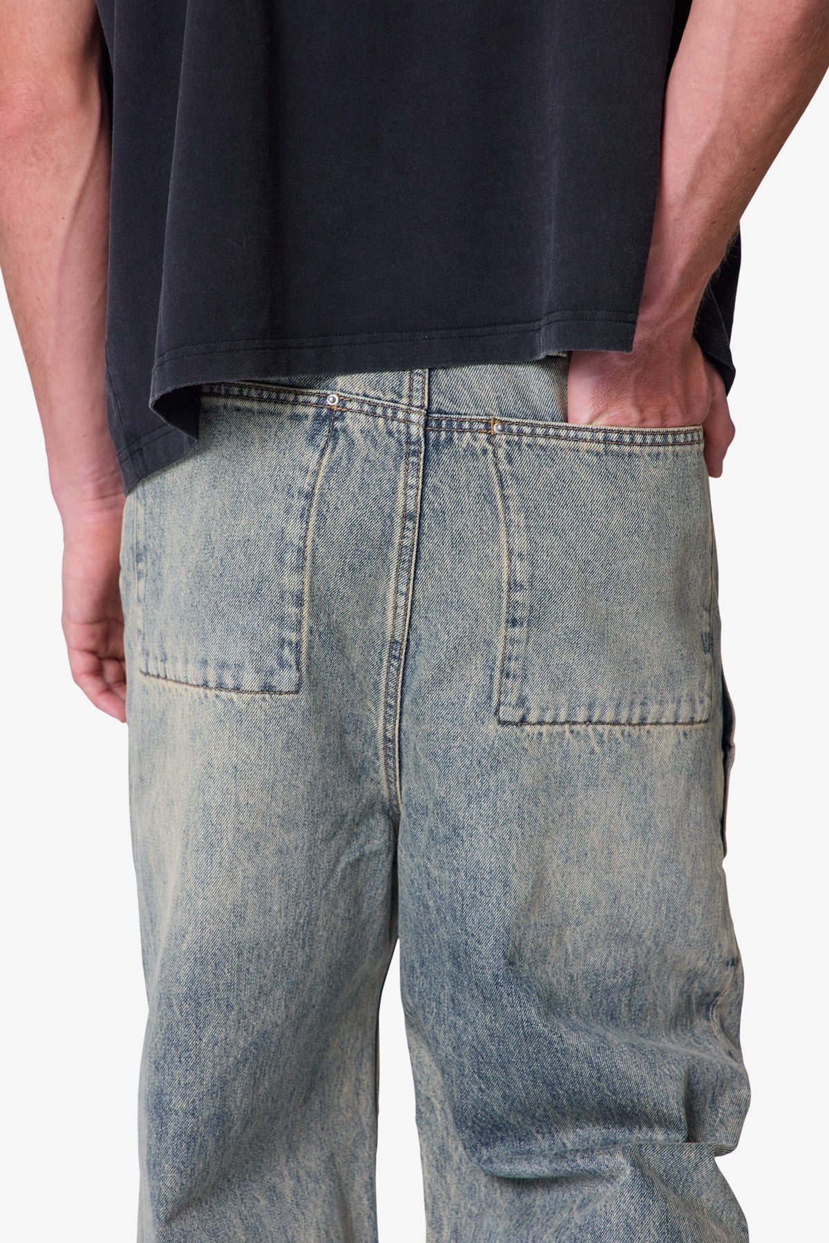 Baggy Moto Denim - Vintage Blue