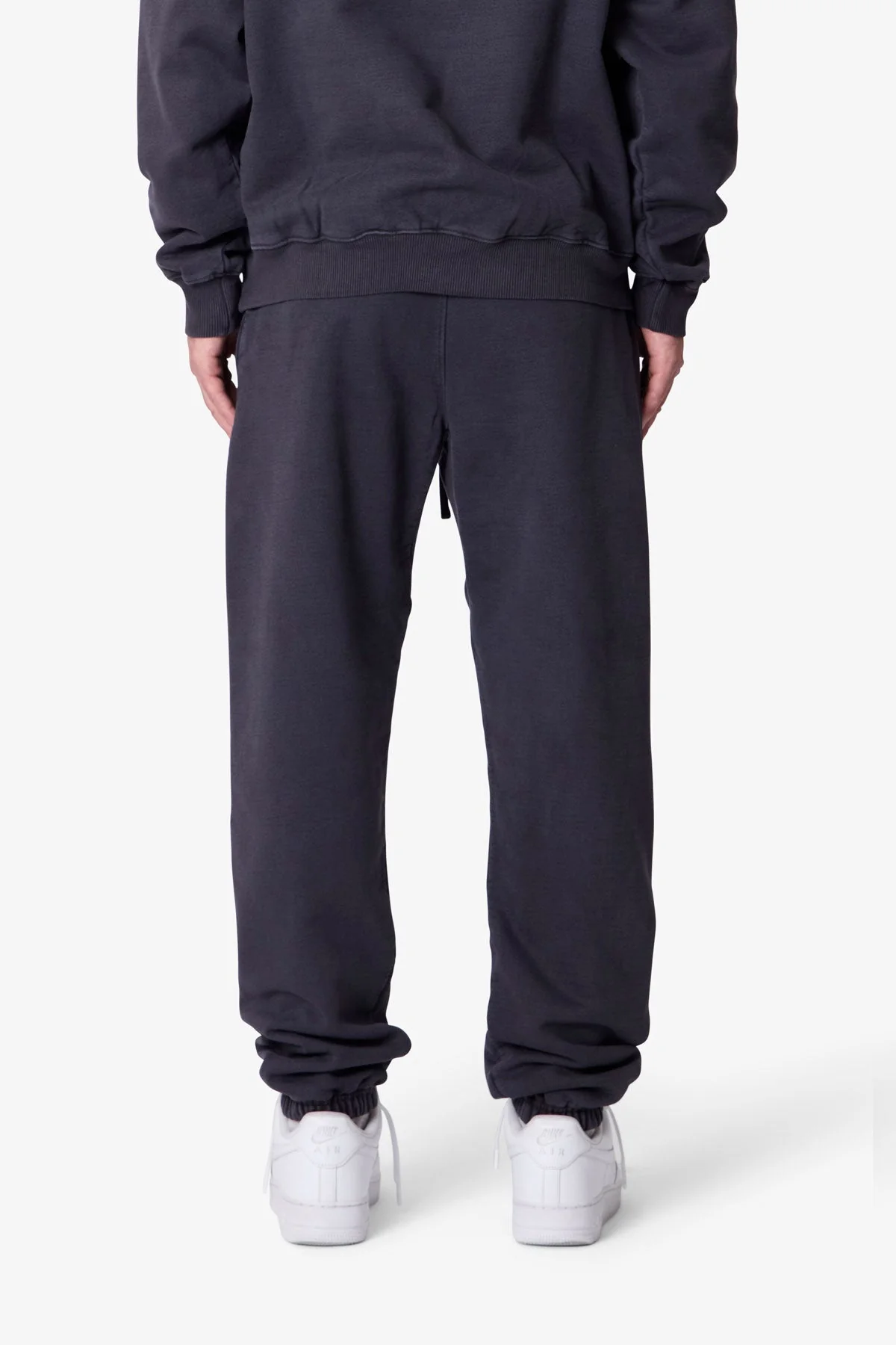 Heavy Basic Sweatpants - Washed Black