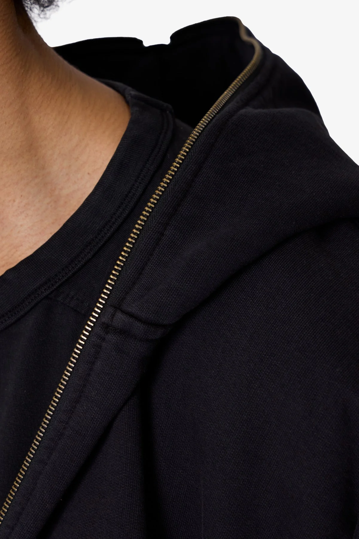 Full Zip Hoodie - Washed Black