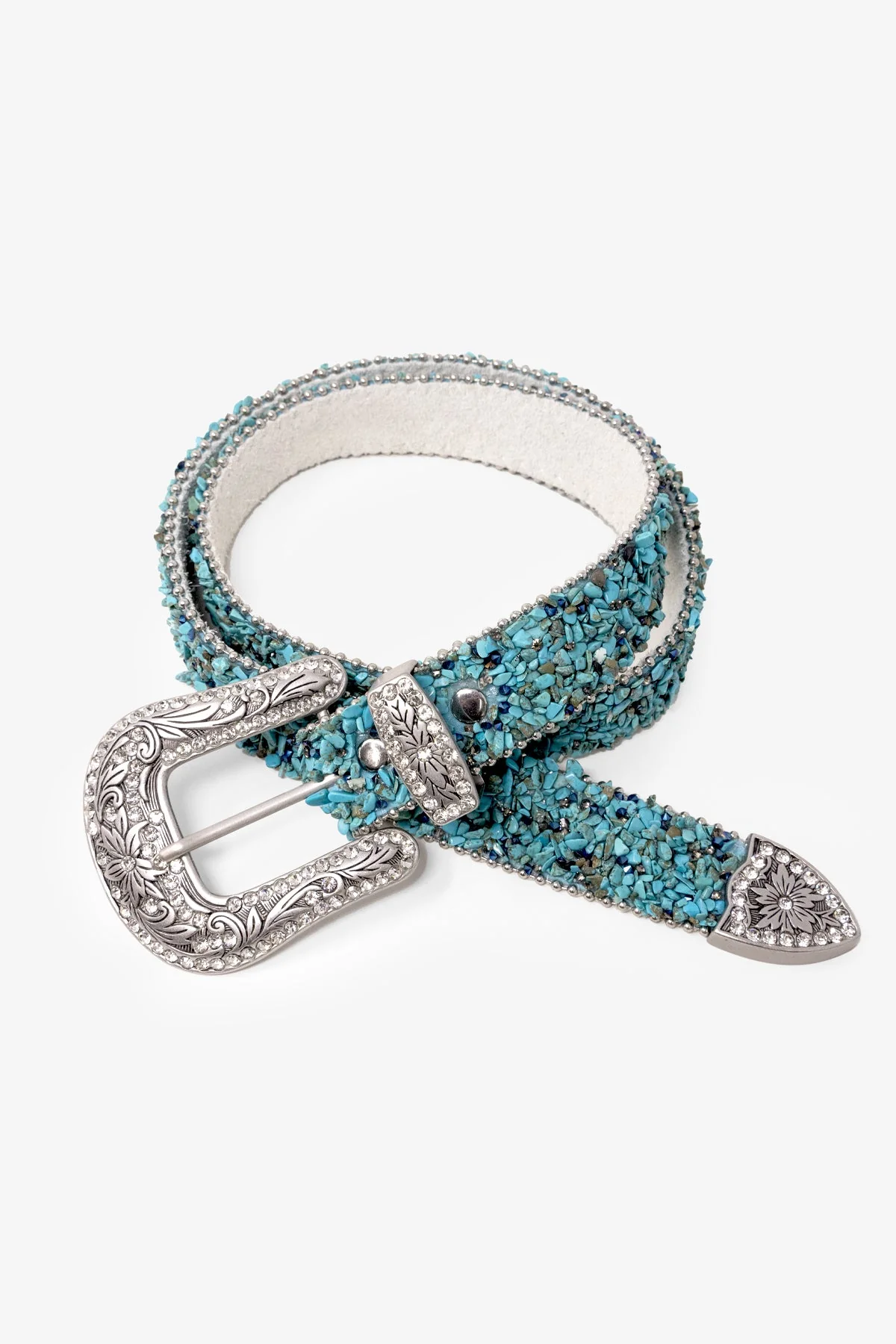 All Over Turquoise Rock Belt - Turquoise