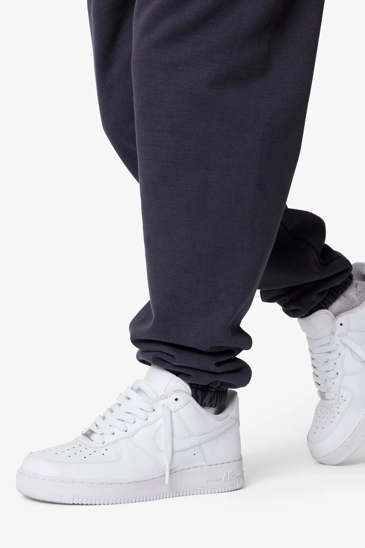 Heavy Basic Sweatpants - Washed Black