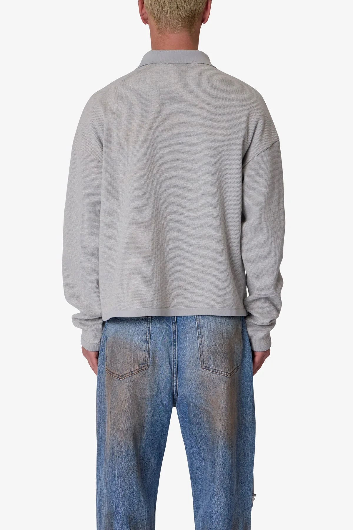 Polo Thermal L/S Shirt - Heather Grey