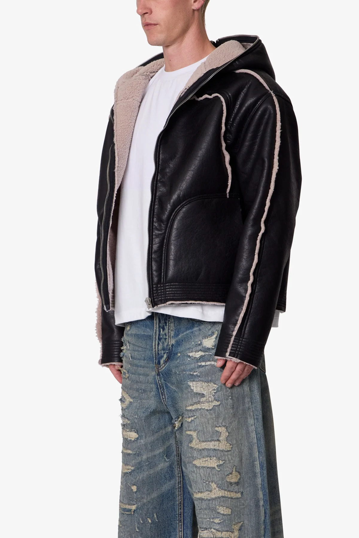Shearling Lined Jacket - Black