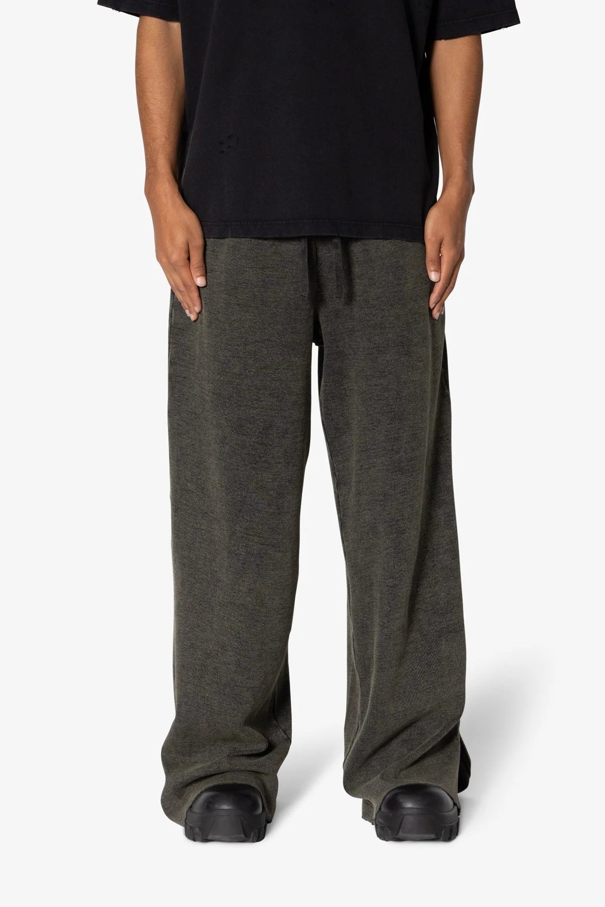 Ultra Baggy Thermal Sweatpants - Olive