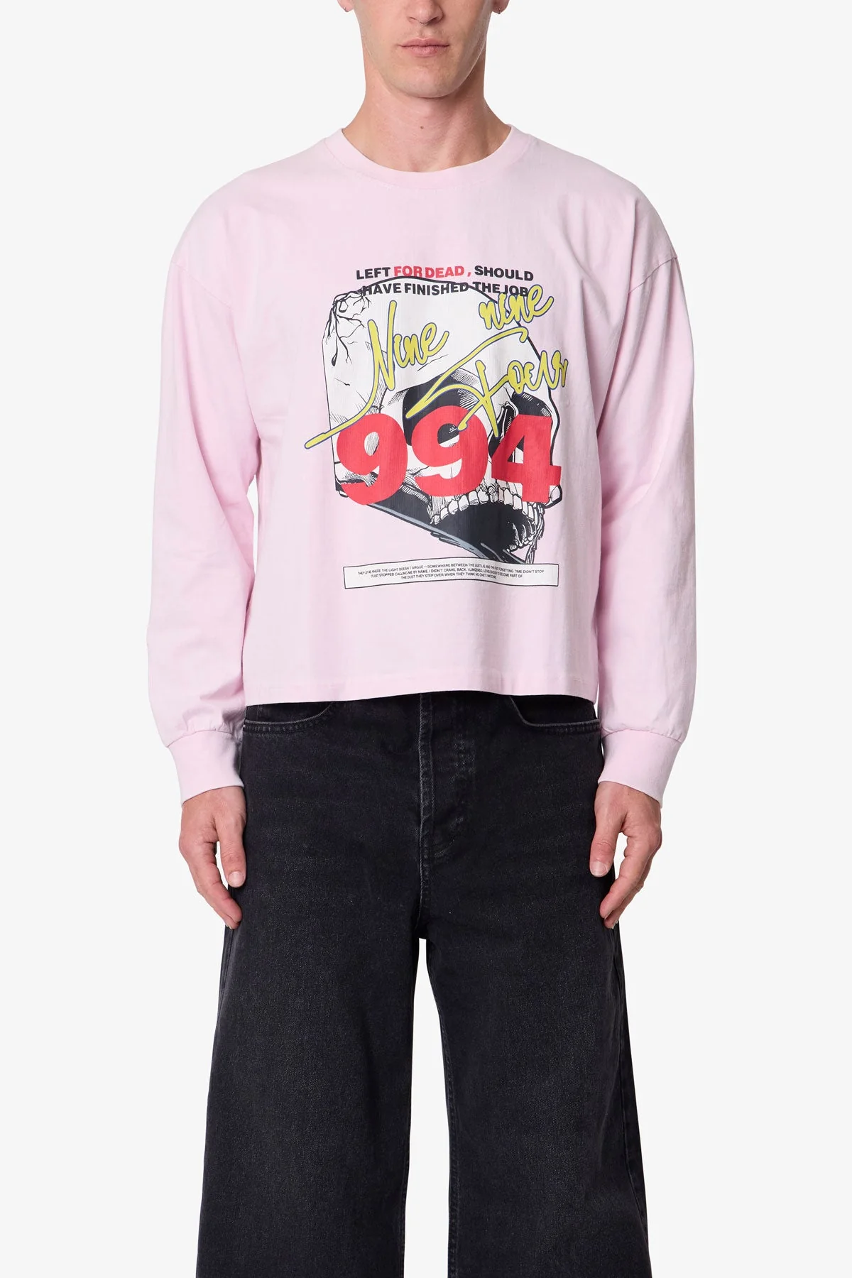 Left For Dead Printed L/S Tee - Lilac