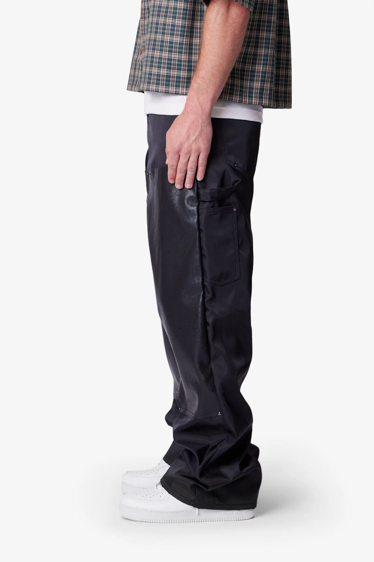 Ultra Baggy Nylon Work Pants - Black