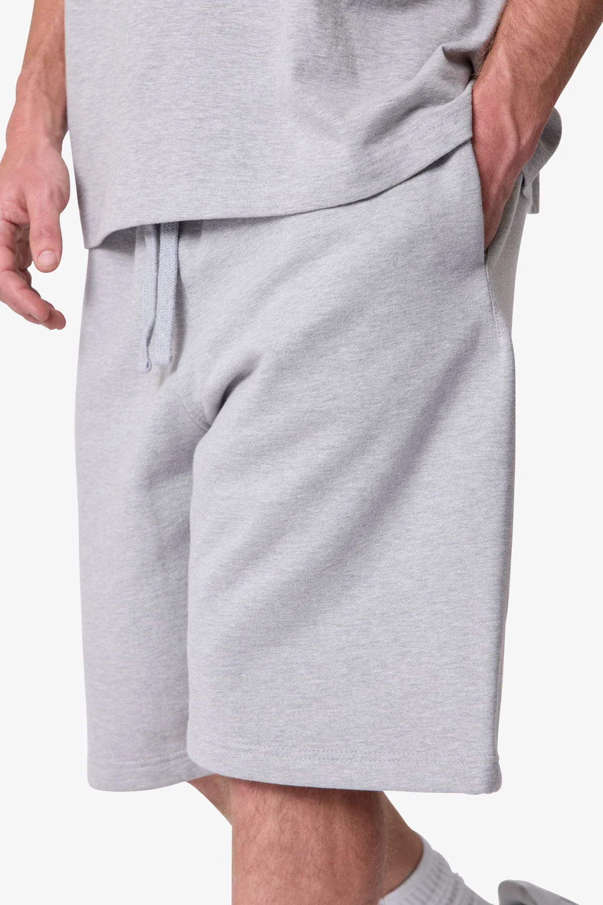 Heavy Basic Sweatshorts - Marled Grey