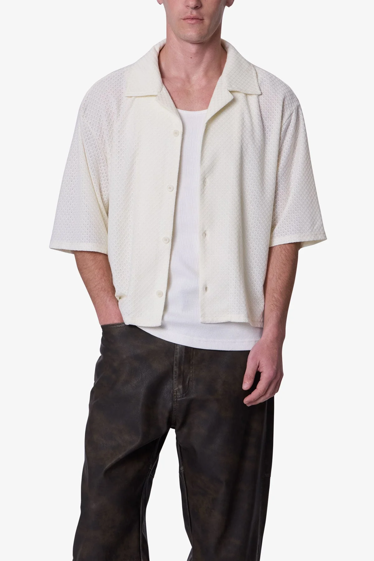 Washed Poplin Shirt - White