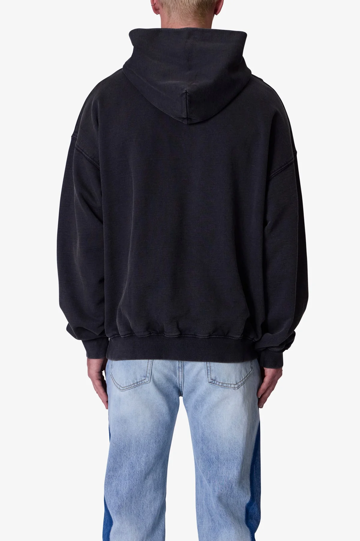 Raw Stitch Hoodie - Black